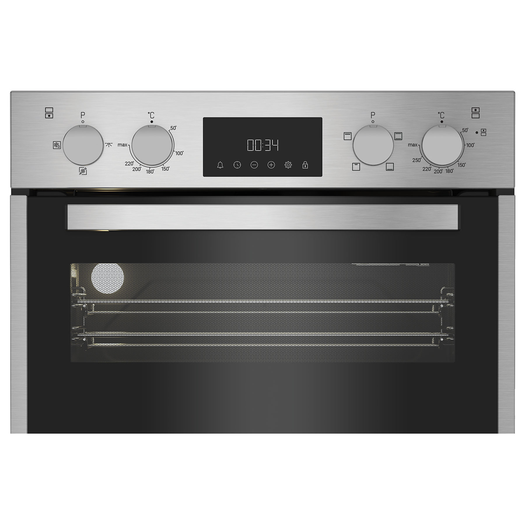 Hotpoint DIH10DIX Built In Electric Double Oven in Stainless Steel, photo 3