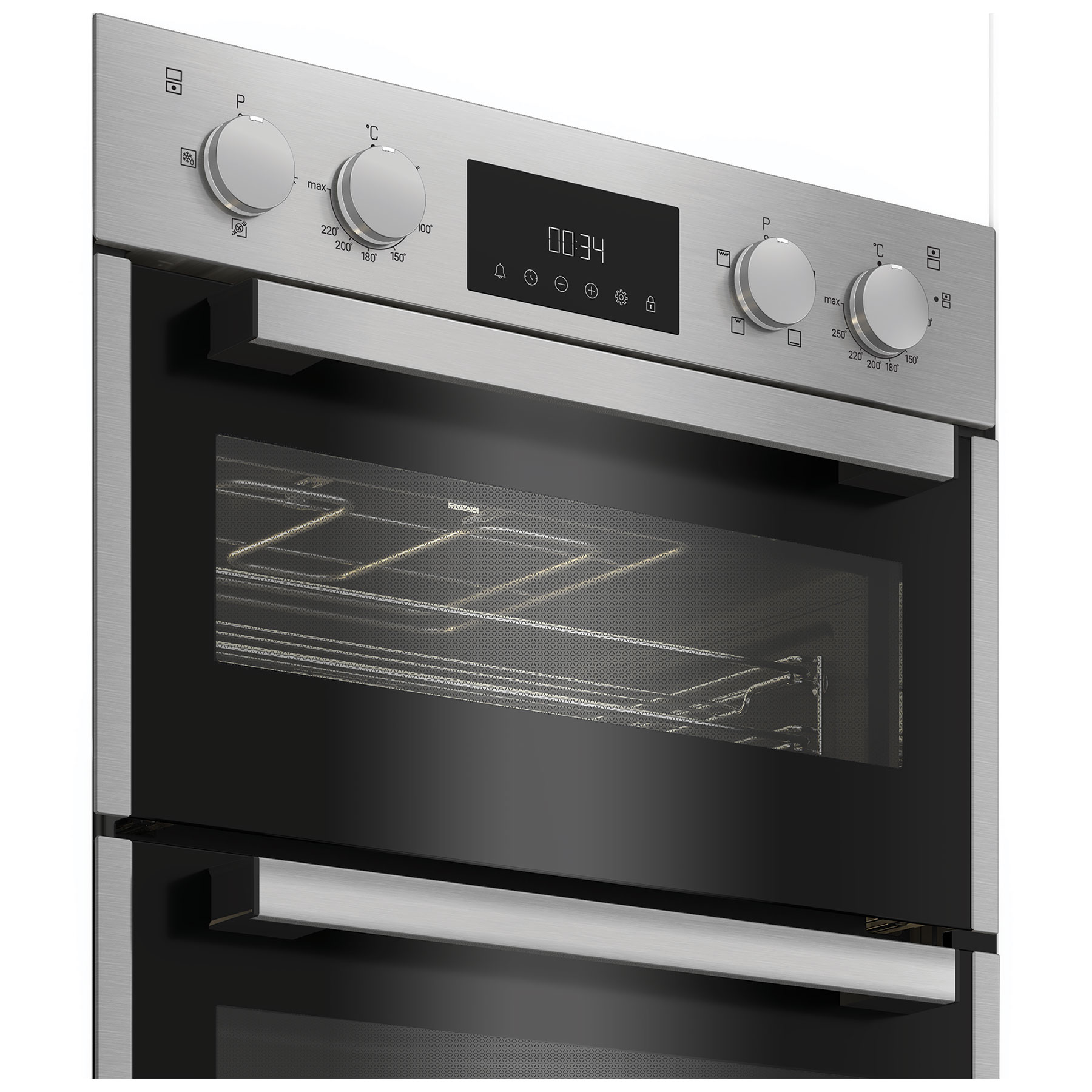 Hotpoint DIH10DIX Built In Electric Double Oven in Stainless Steel, photo 4