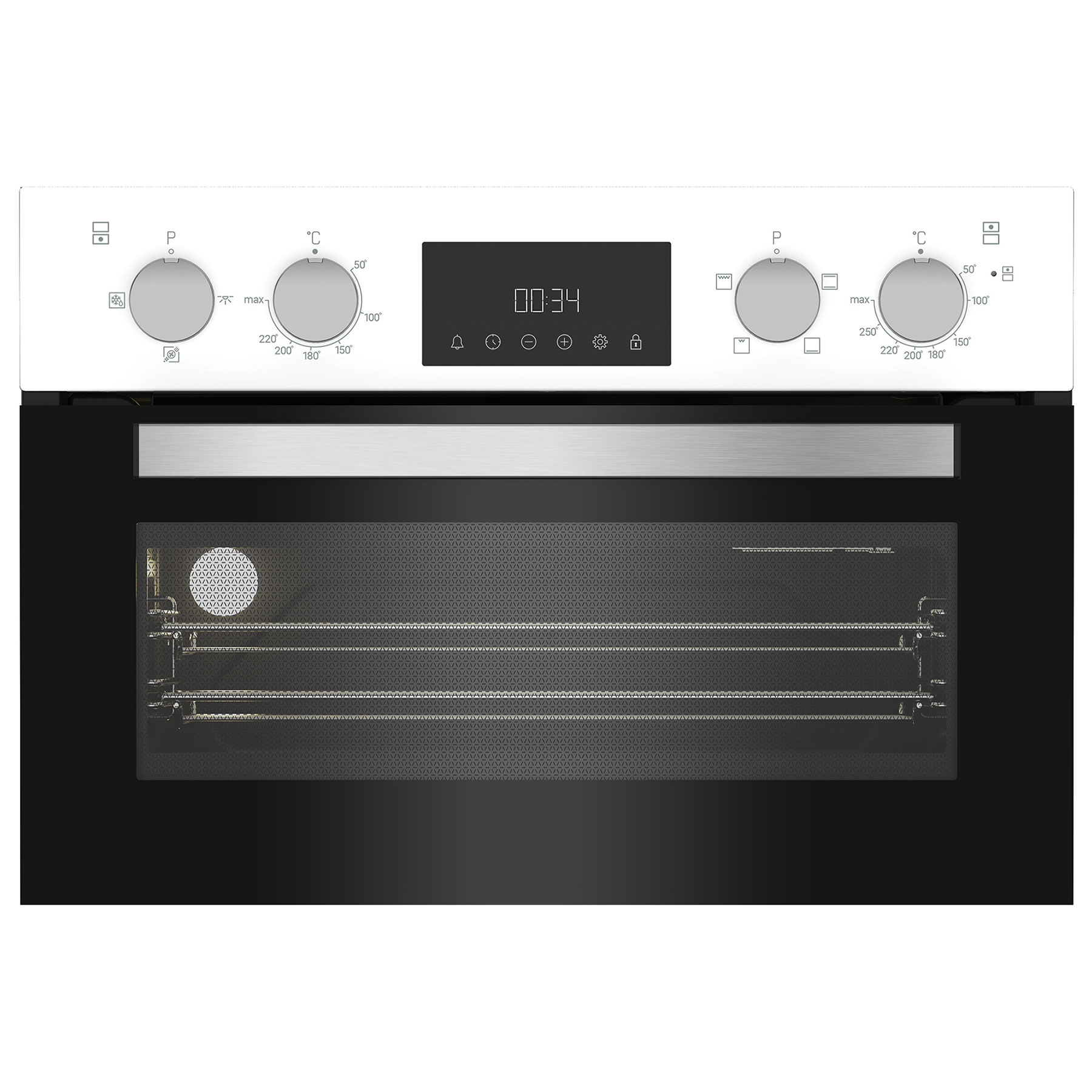 Hotpoint DIH10DW Built In Electric Double Oven in White, photo 3