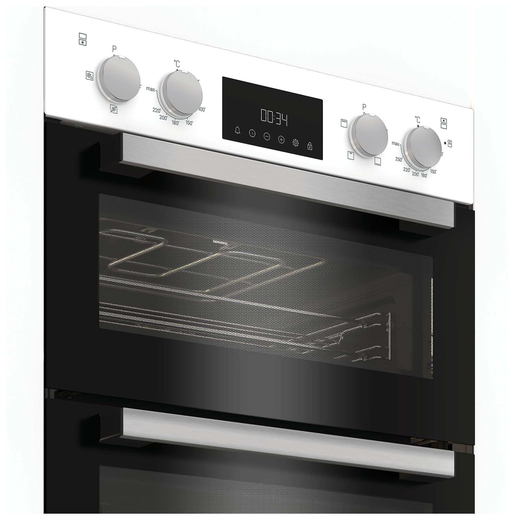 Hotpoint DIH10DW Built In Electric Double Oven in White, photo 4