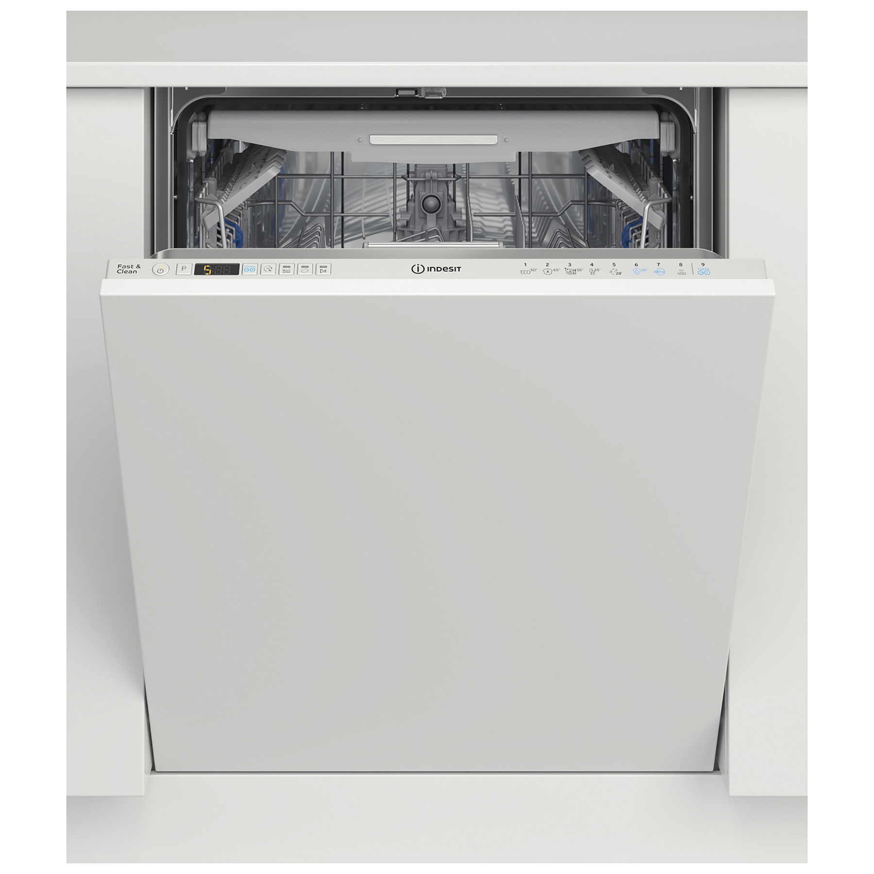 Image of Indesit DIO3T131FE 60cm Fully Integrated Dishwasher 14 Place D Rated