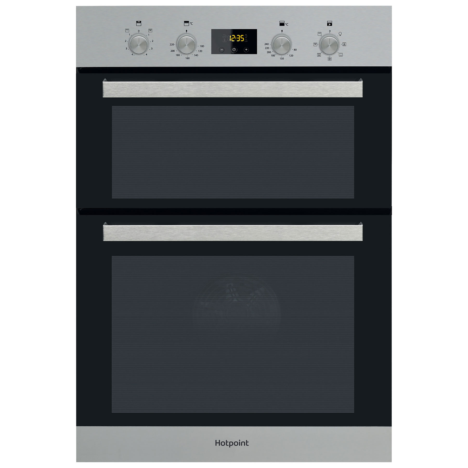 Hotpoint DKD3841IX Built In Electric Double Oven in St Steel 70L A A R