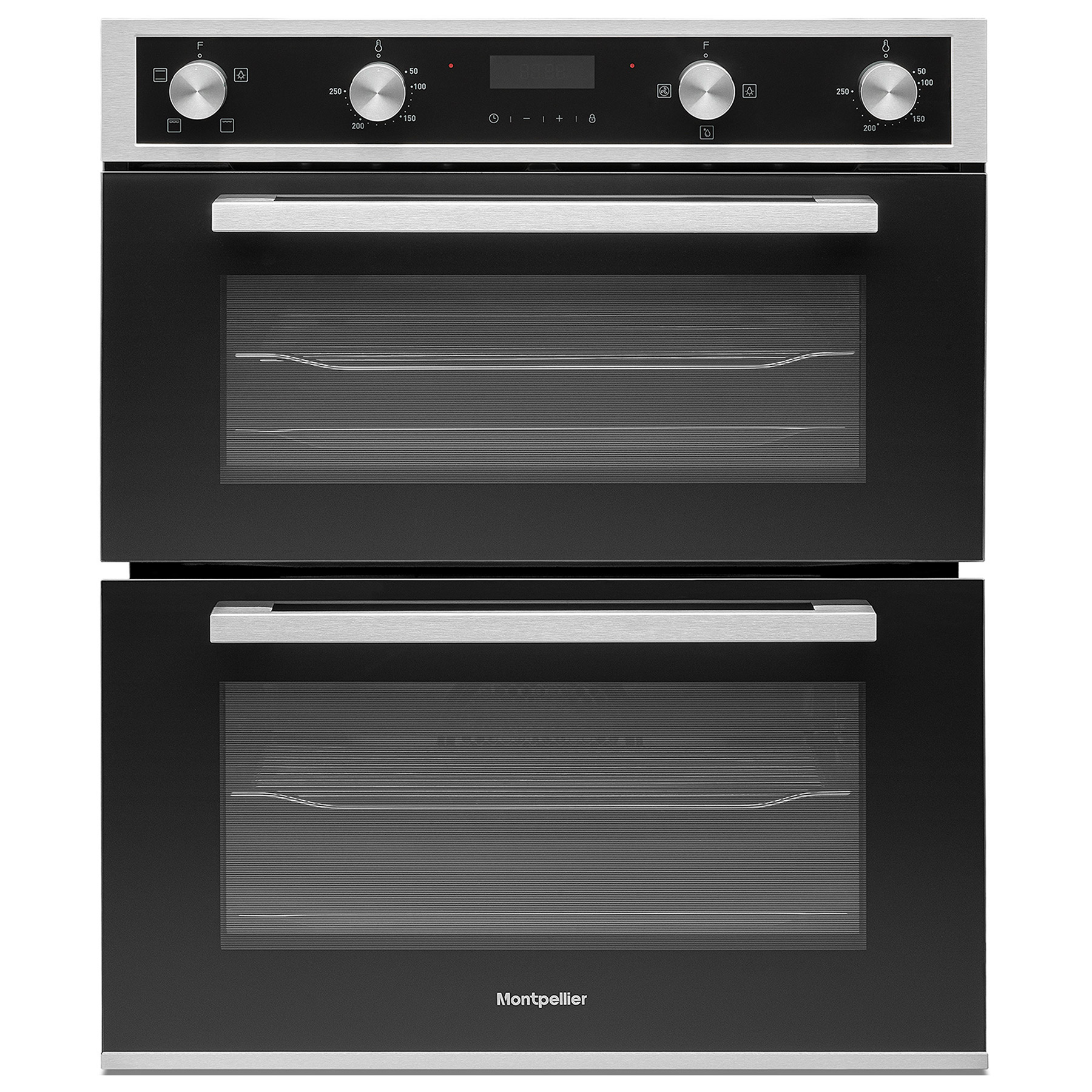 Image of Montpellier DO3550UB Built Under Electric Double Oven in Black A A Rat