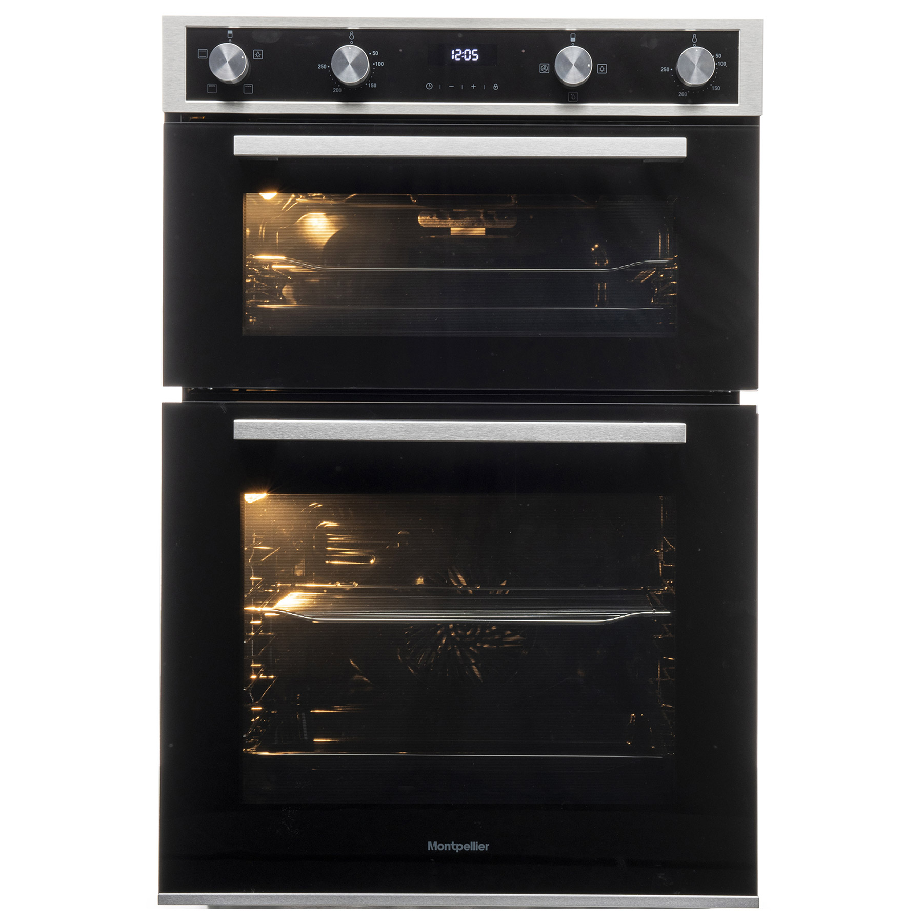 Image of Montpellier DO3570IB Built Under Electric Double Oven in Black A A Rat