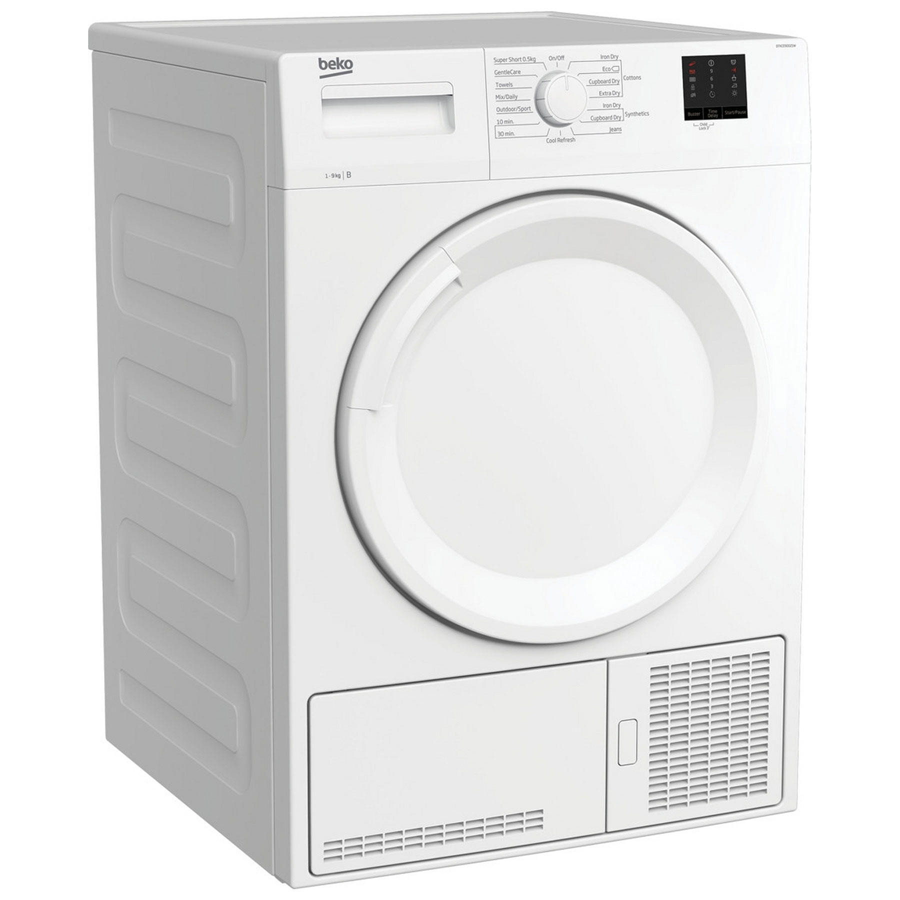 Beko DTKCE90021W 9kg Condenser Dryer in White B Rated with Sensor Dryi, photo 2