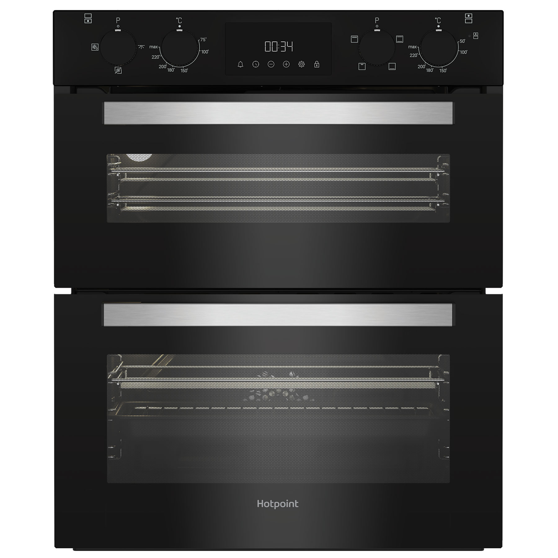 Hotpoint DUH10DB Built Under Electric Double Oven in Black