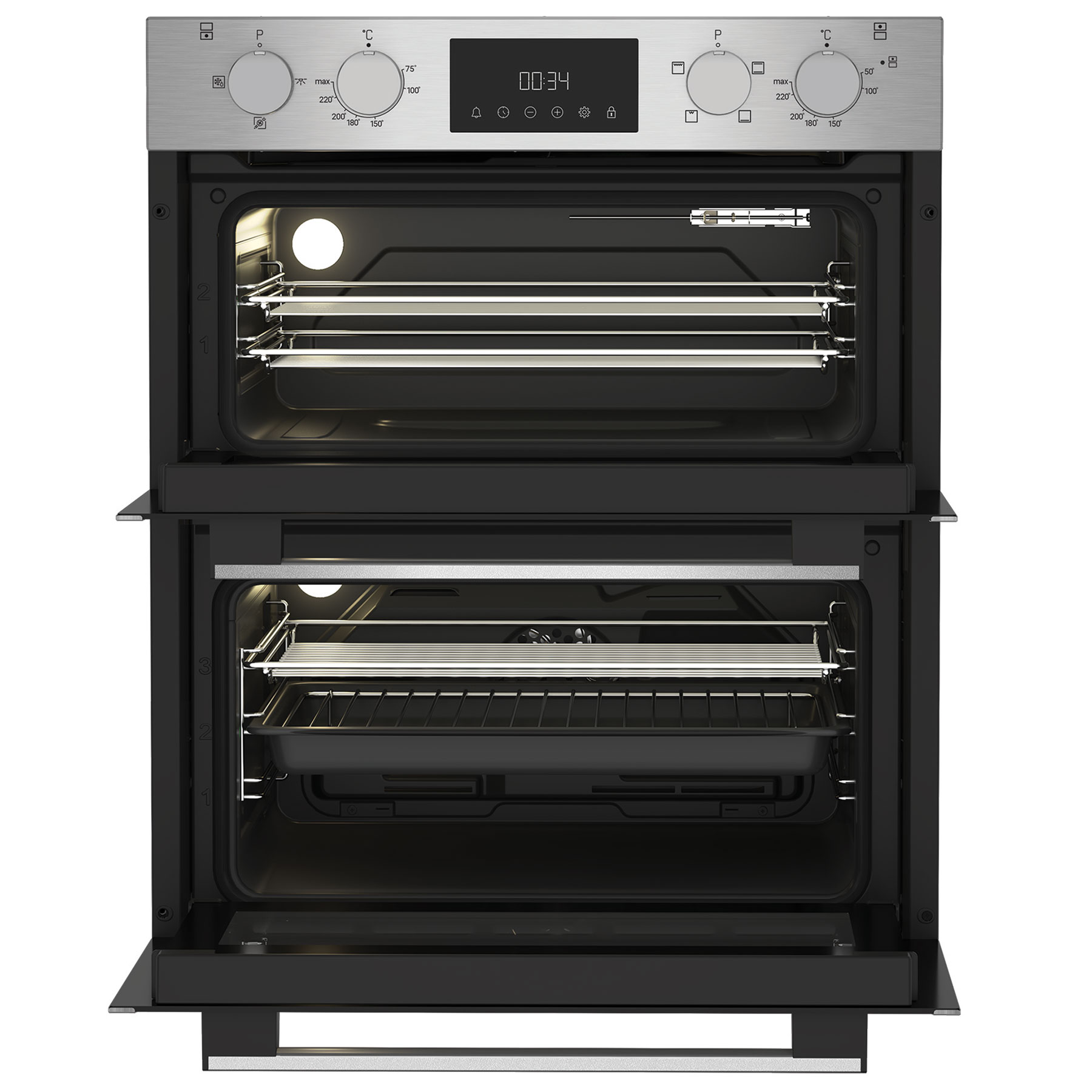 Hotpoint DUH10DIX Built Under Electric Double Oven in Stainless Steel, photo 2
