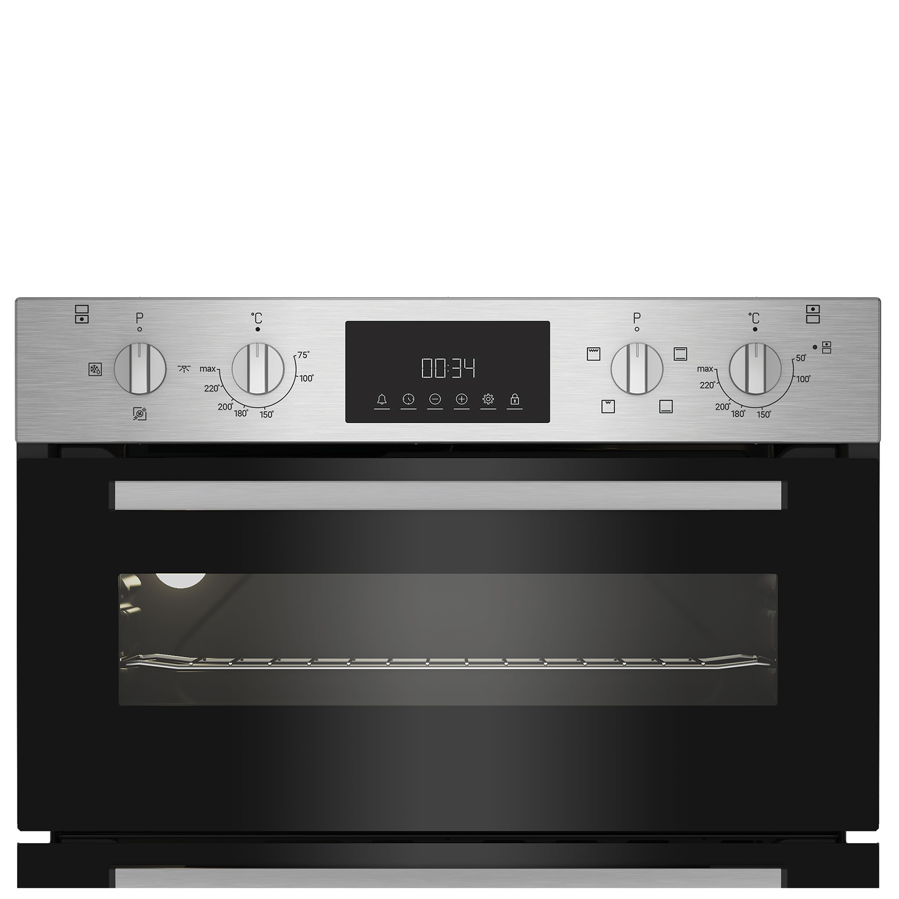 Indesit DUI10DIX Built Under Electric Double Oven in Stainless Steel E, photo 4