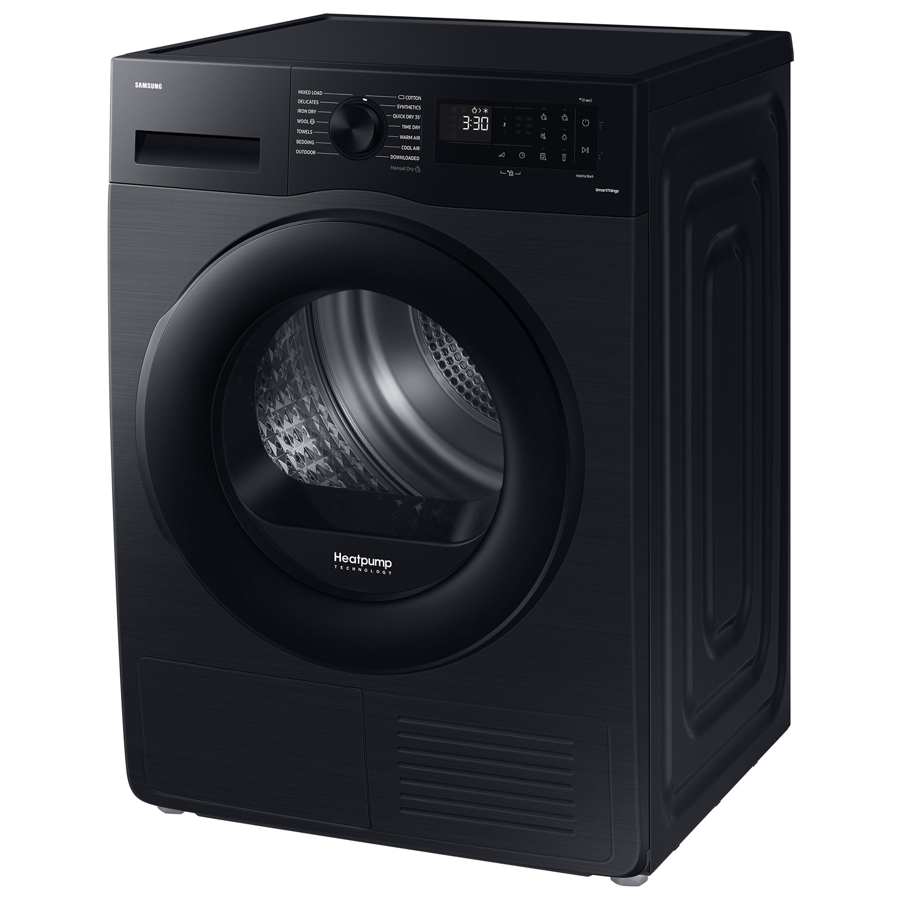 Samsung DV90CGC0A0AB 9kg Heat Pump Condenser Dryer in Black A Rated, photo 3