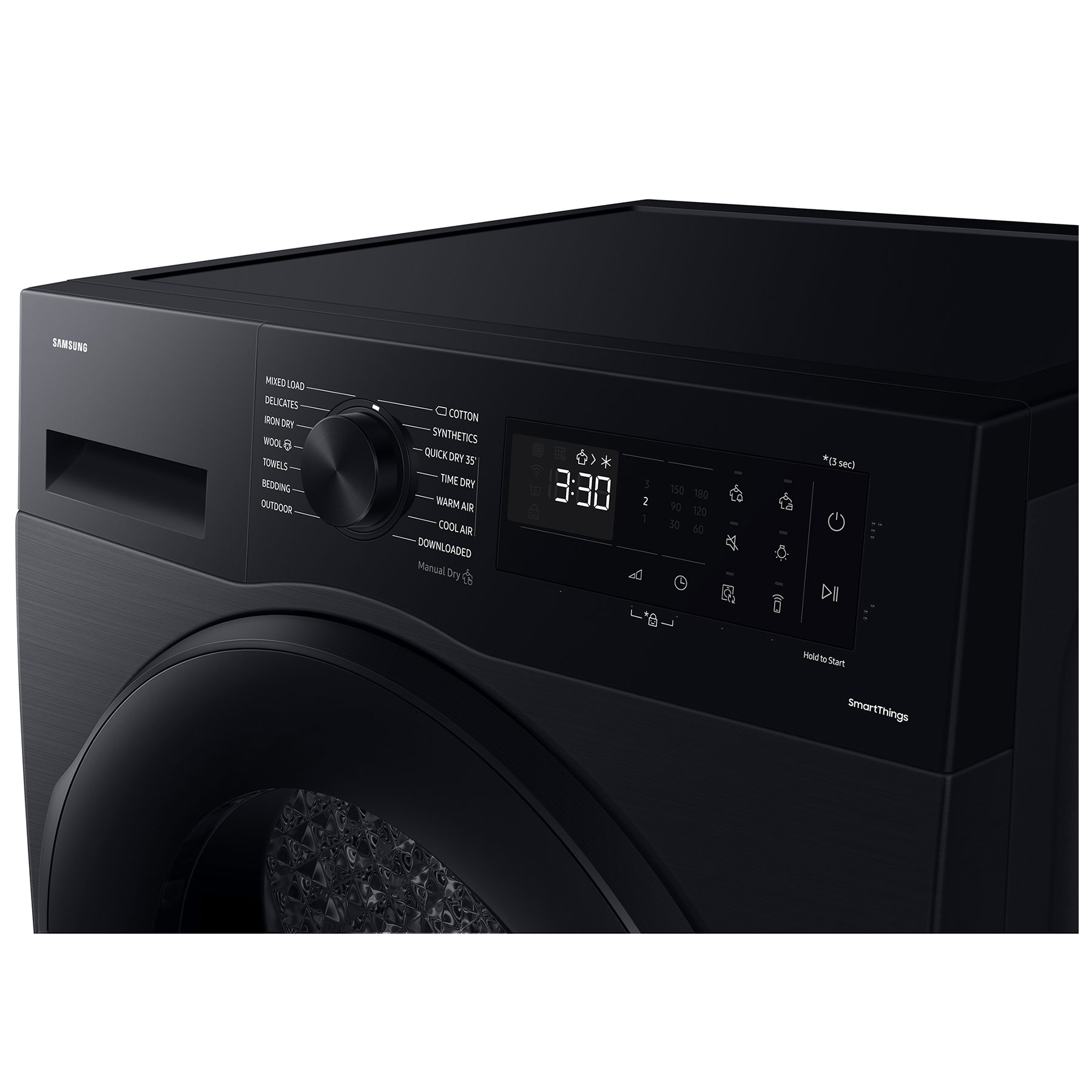 Samsung DV90CGC0A0AB 9kg Heat Pump Condenser Dryer in Black A Rated, photo 5