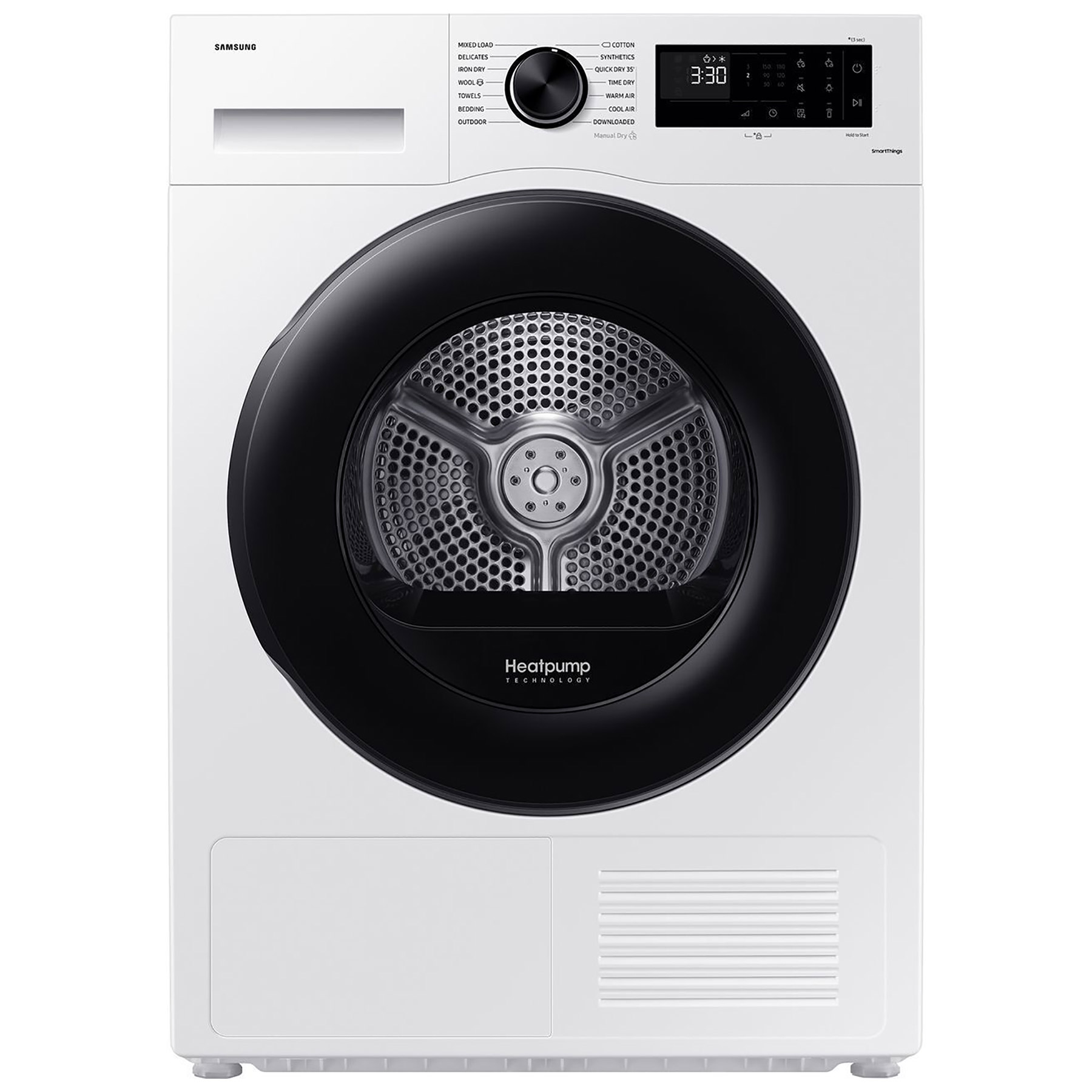 Samsung DV90CGC0A0AE 9kg Heat Pump Condenser Dryer in White A Rated