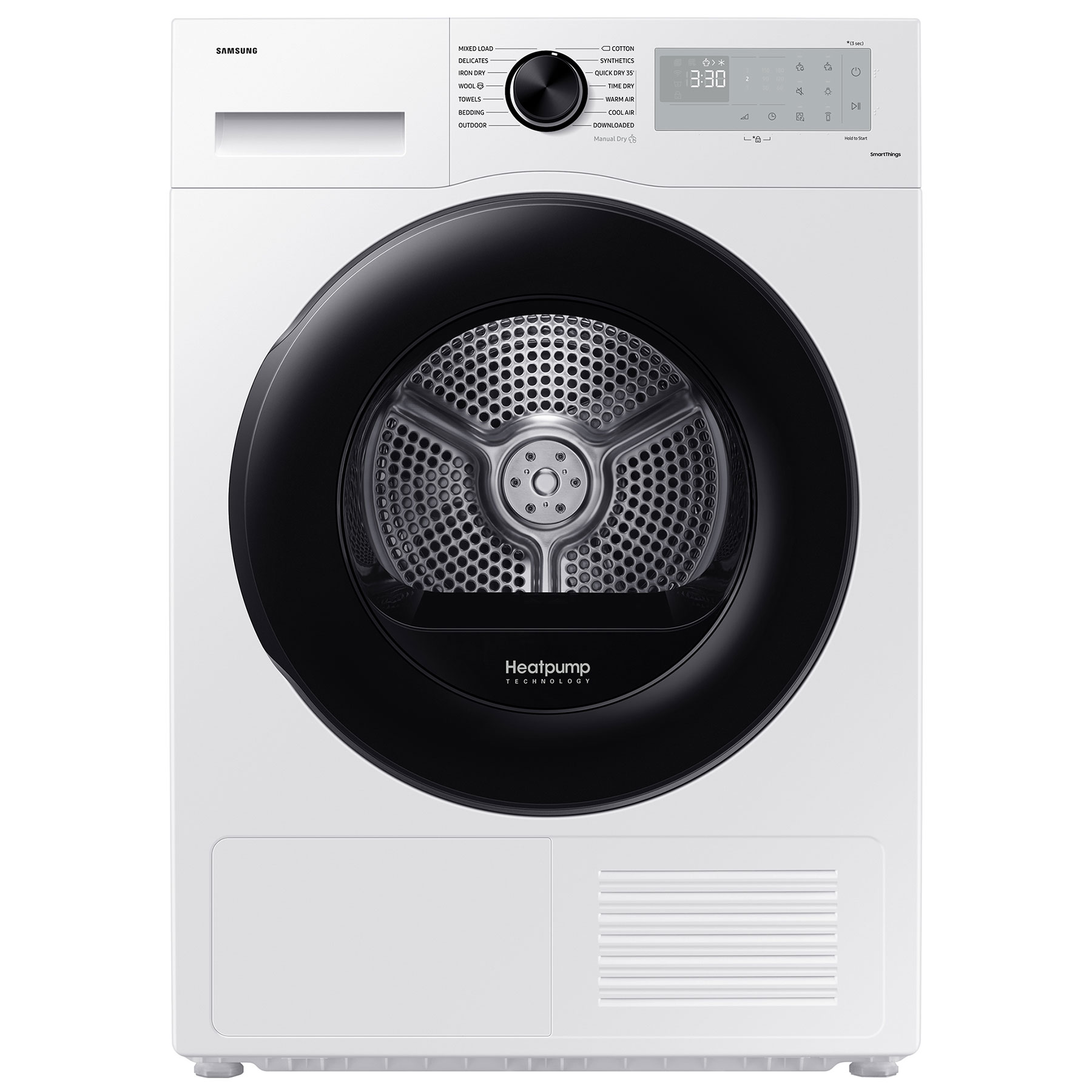 Samsung DV90CGC0A0AH 9kg Heat Pump Condenser Dryer in White A Rated