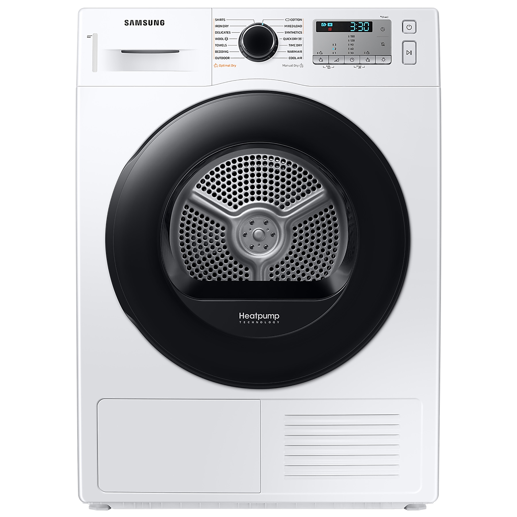 Samsung DV90TA040AH 9kg Heat Pump Condenser Dryer in White A Rated