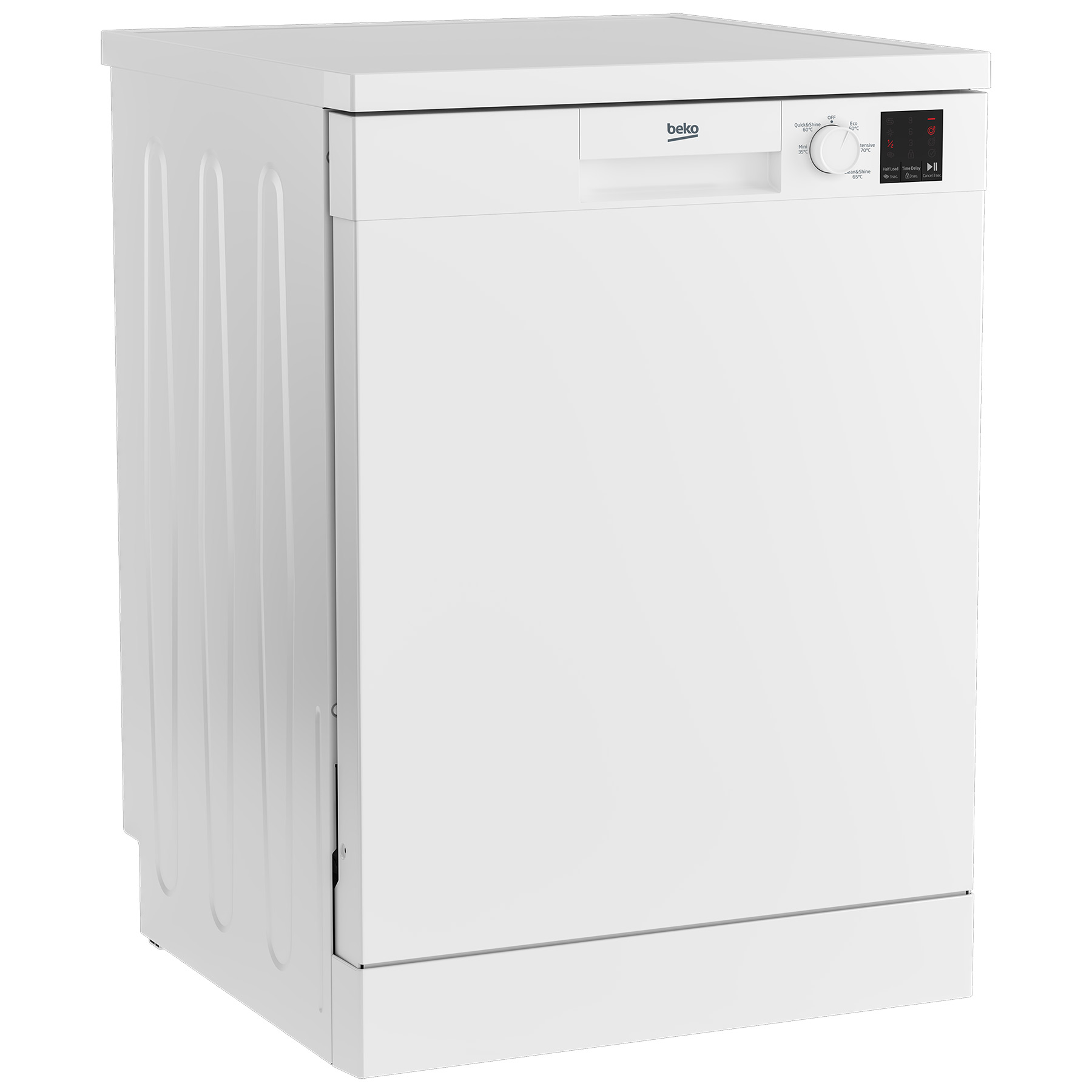 Beko DVN05C20W 60cm Dishwasher in White 13 Place Setting E Rated, photo 2