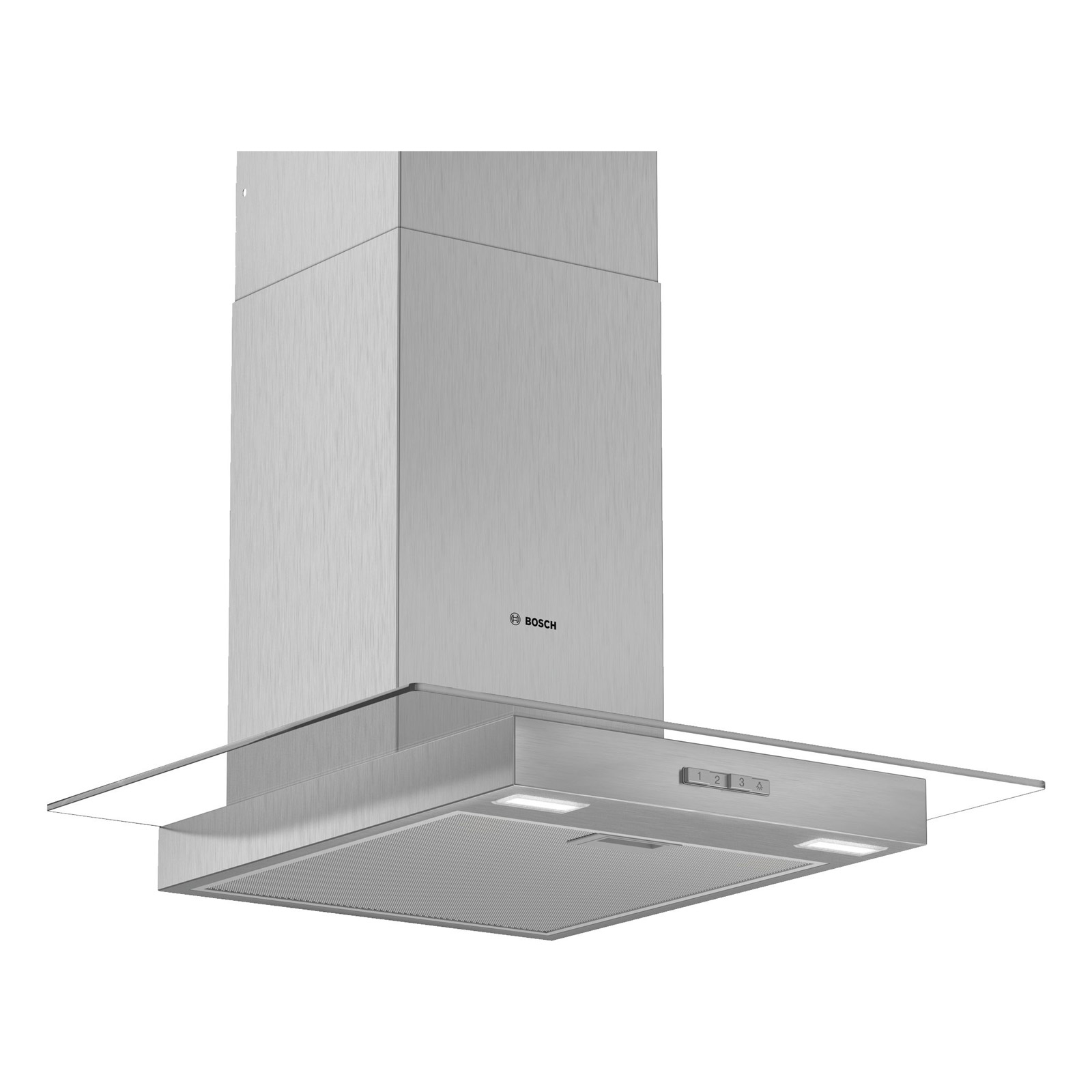 Image of Bosch DWG64BC50B Series 2 60cm Flat Glass Chimney Hood Stainless Steel