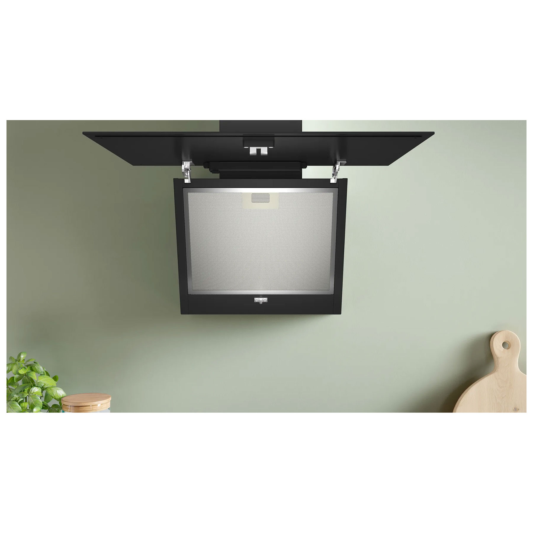 Bosch DWK65DK60B Series 2 60cm Angled Glass Chimney Hood in Black Glas, photo 4