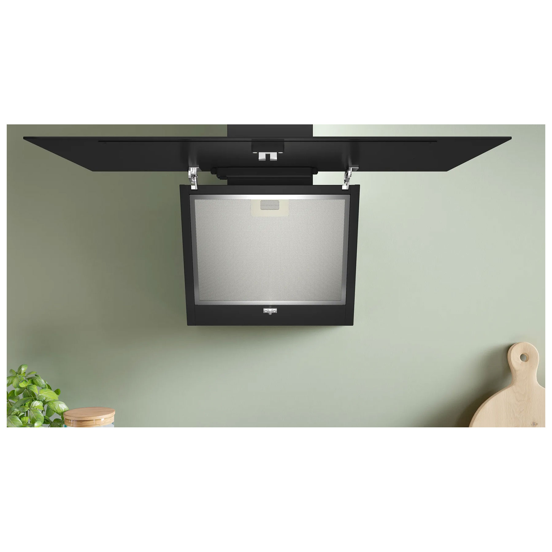 Bosch DWK85DK60B Series 2 80cm Angled Chimney Hood in Black Glass, photo 4
