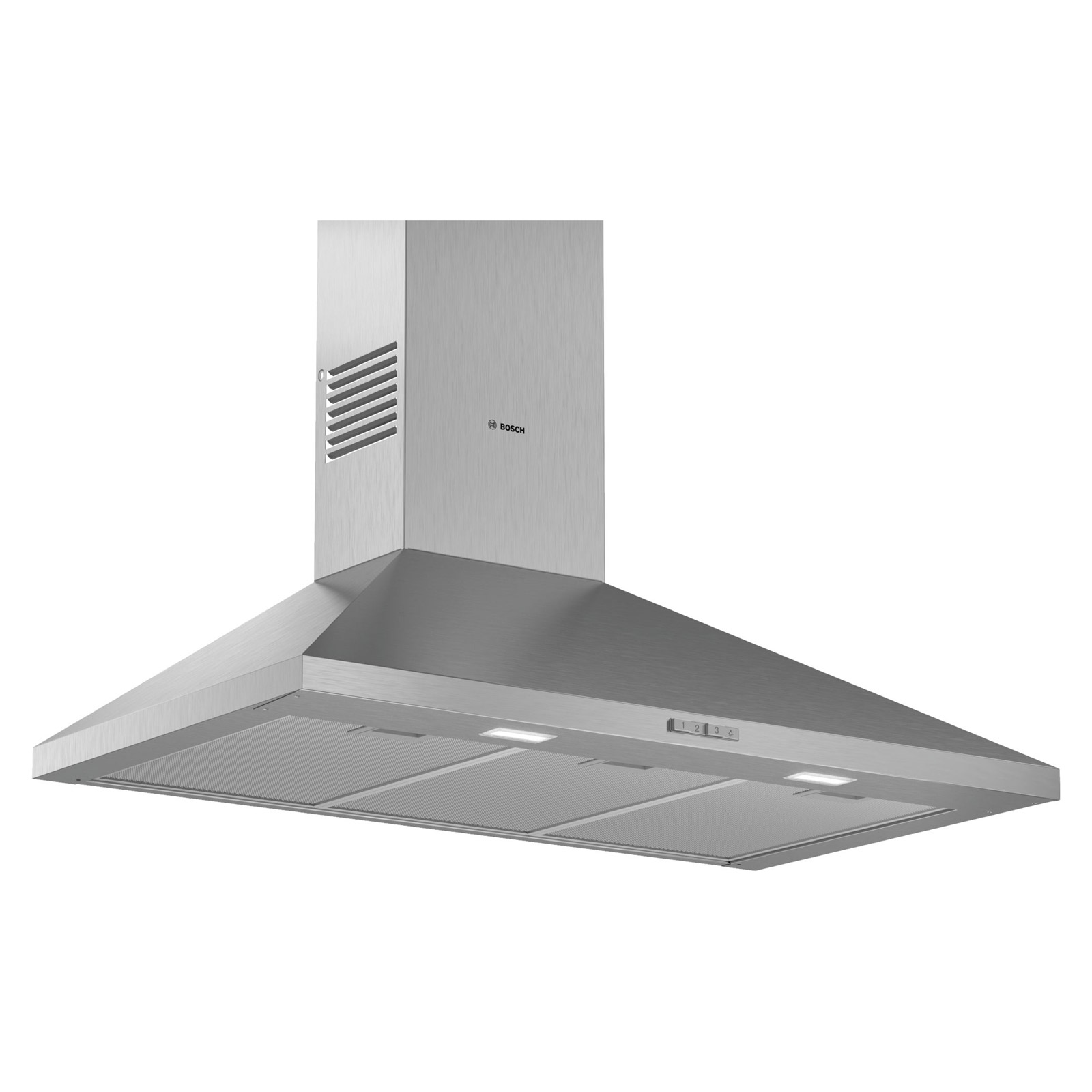 Bosch DWP94BC50B Series 2 90cm Pyramid Design Hood Brushed Steel