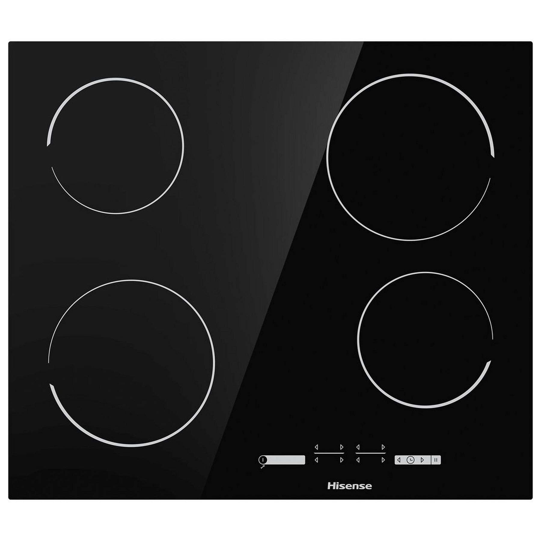 Hisense E6431C 60cm 4 Zone Ceramic Hob in Black