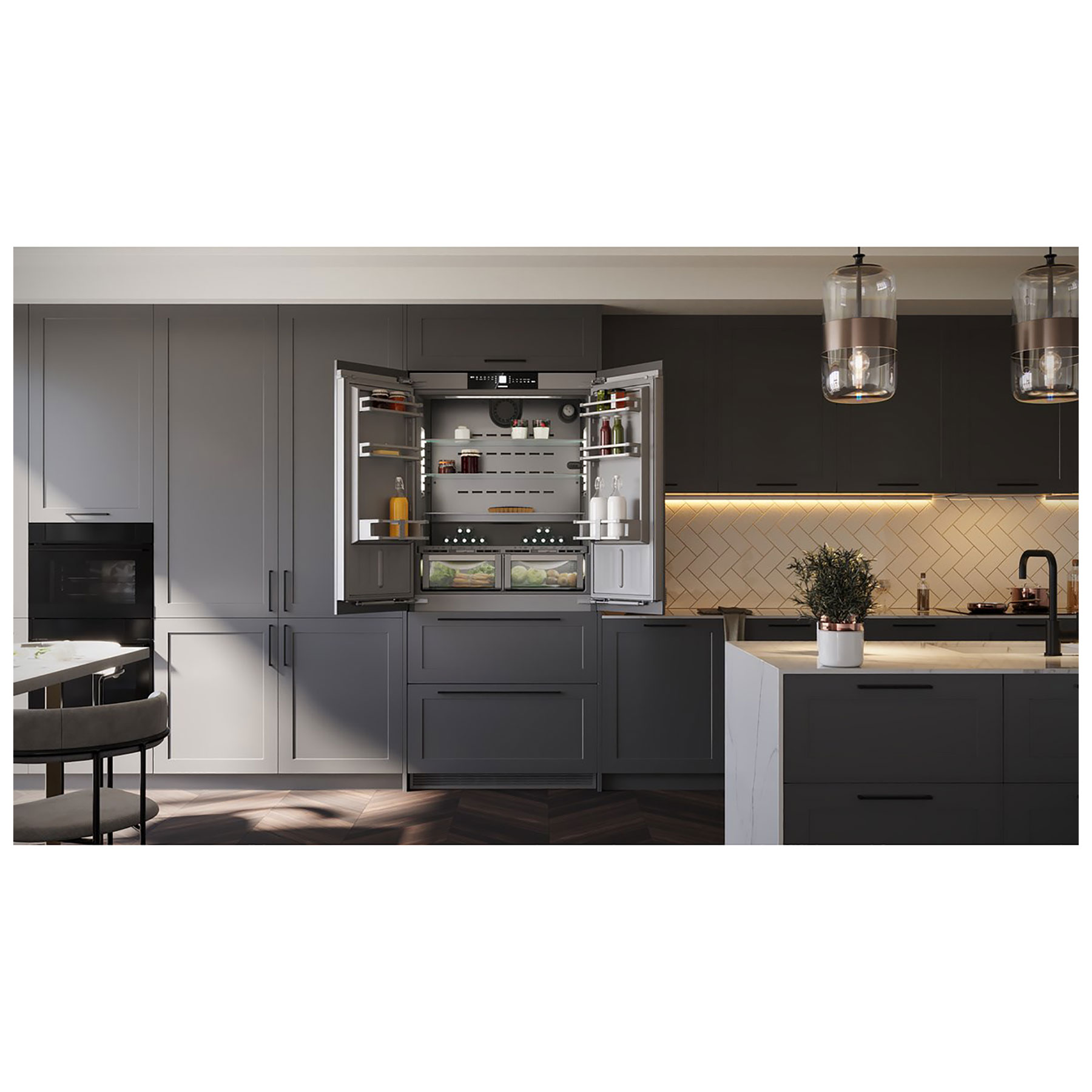 Liebherr ECBNE8872 Integrated 60 40 Frost Free Fridge Freezer 207cm Hi, photo 4