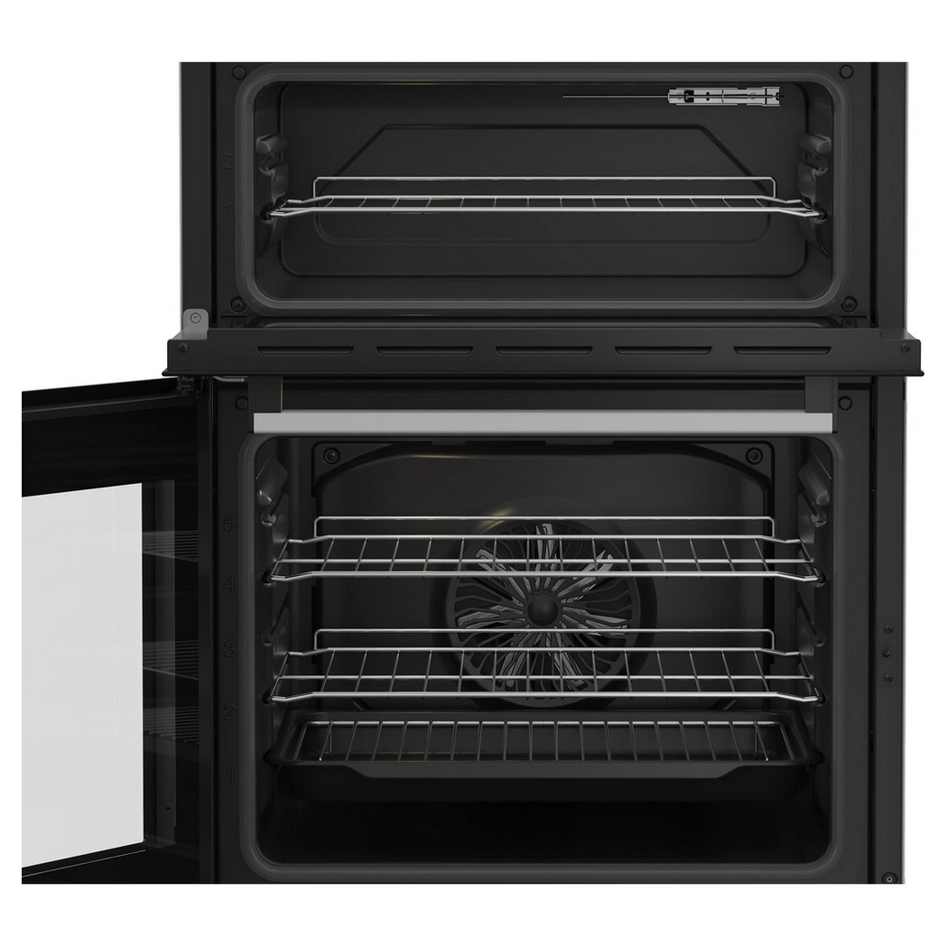 Beko EDC6731W 60cm Double Oven Electric Cooker in White Ceramic Hob, photo 5