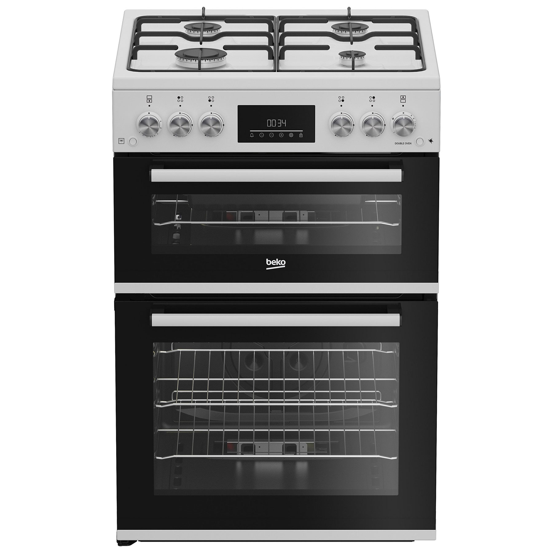 Image of Beko EDG6231W 60cm Twin Cavity Gas Cooker in White