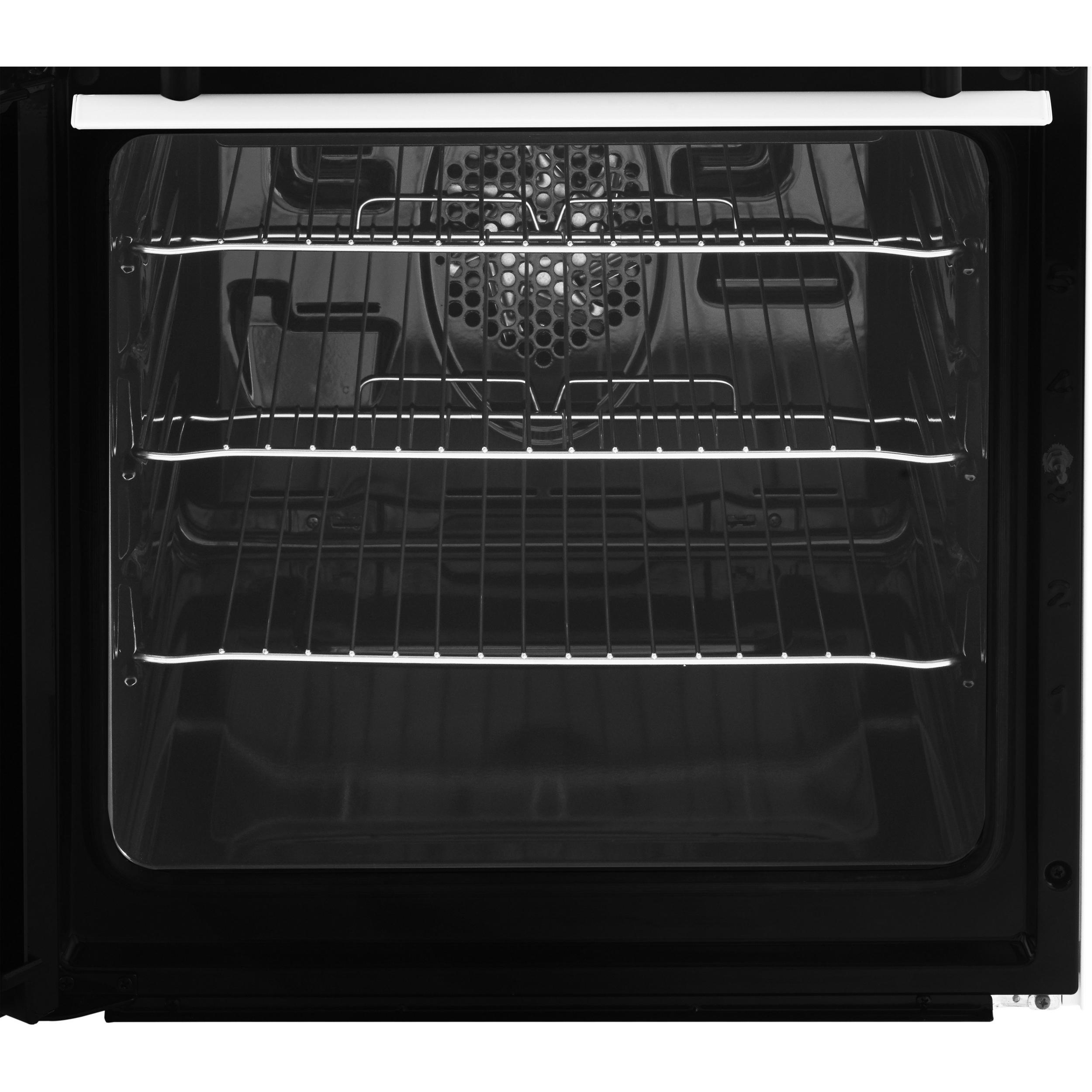 Beko EDP503W 50cm Double Oven Electric Cooker in White Solid Plate, photo 3