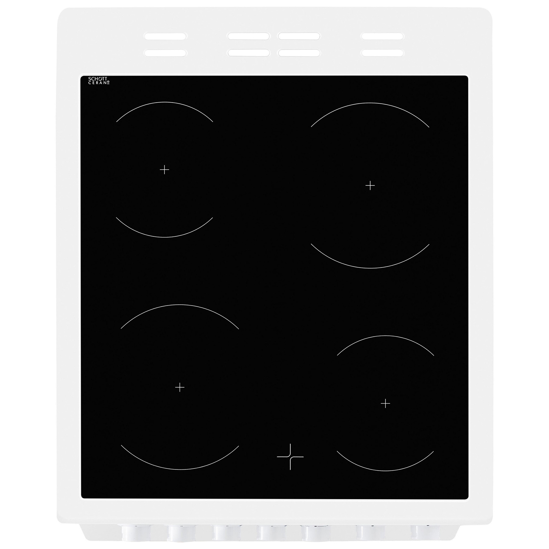 Beko EDVC503W 50cm Double Oven Electric Cooker in White Ceramic Hob, photo 5