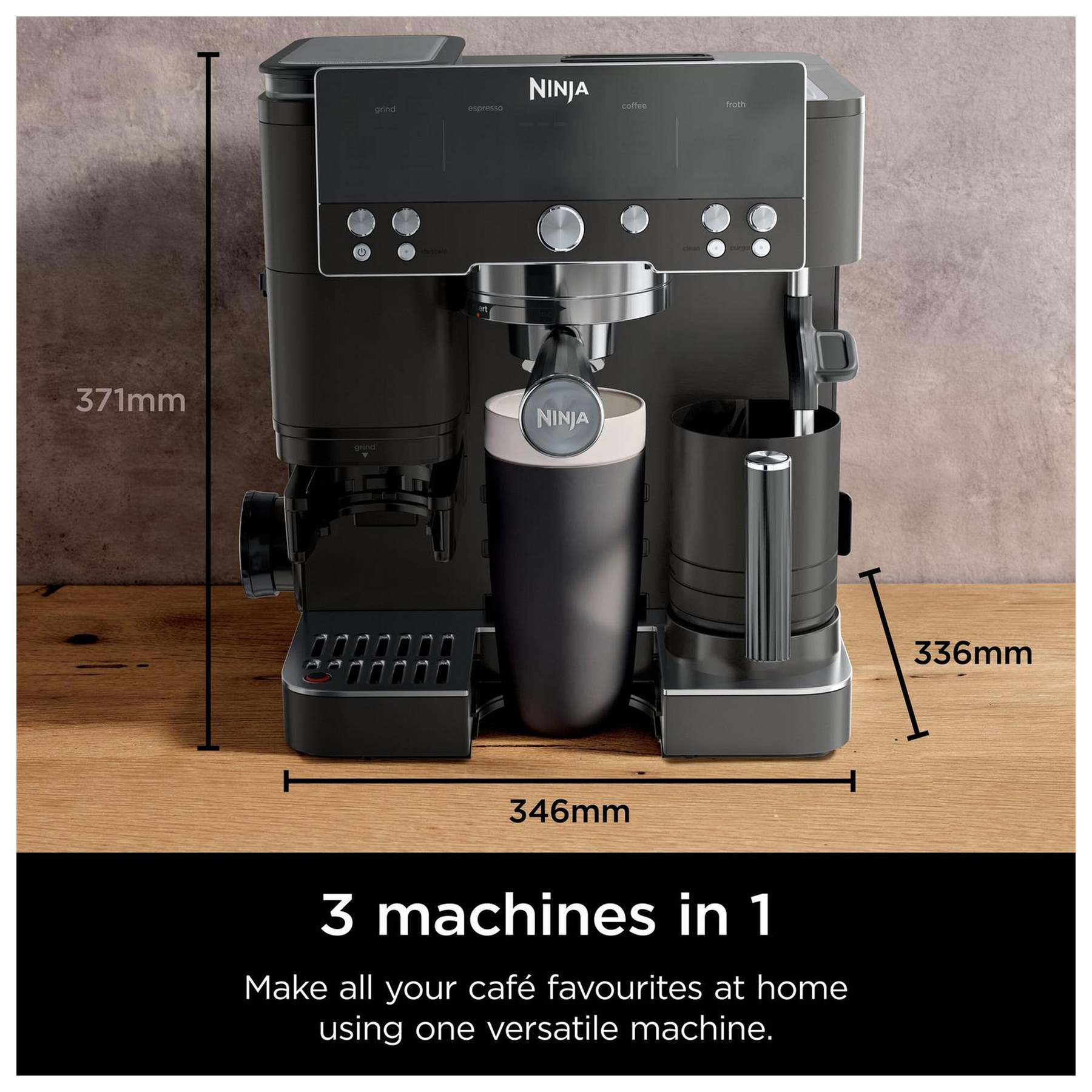 Ninja ES601UKBK Ninja Luxe Caf Premier Espresso Machine in Midnight Bl, photo 2