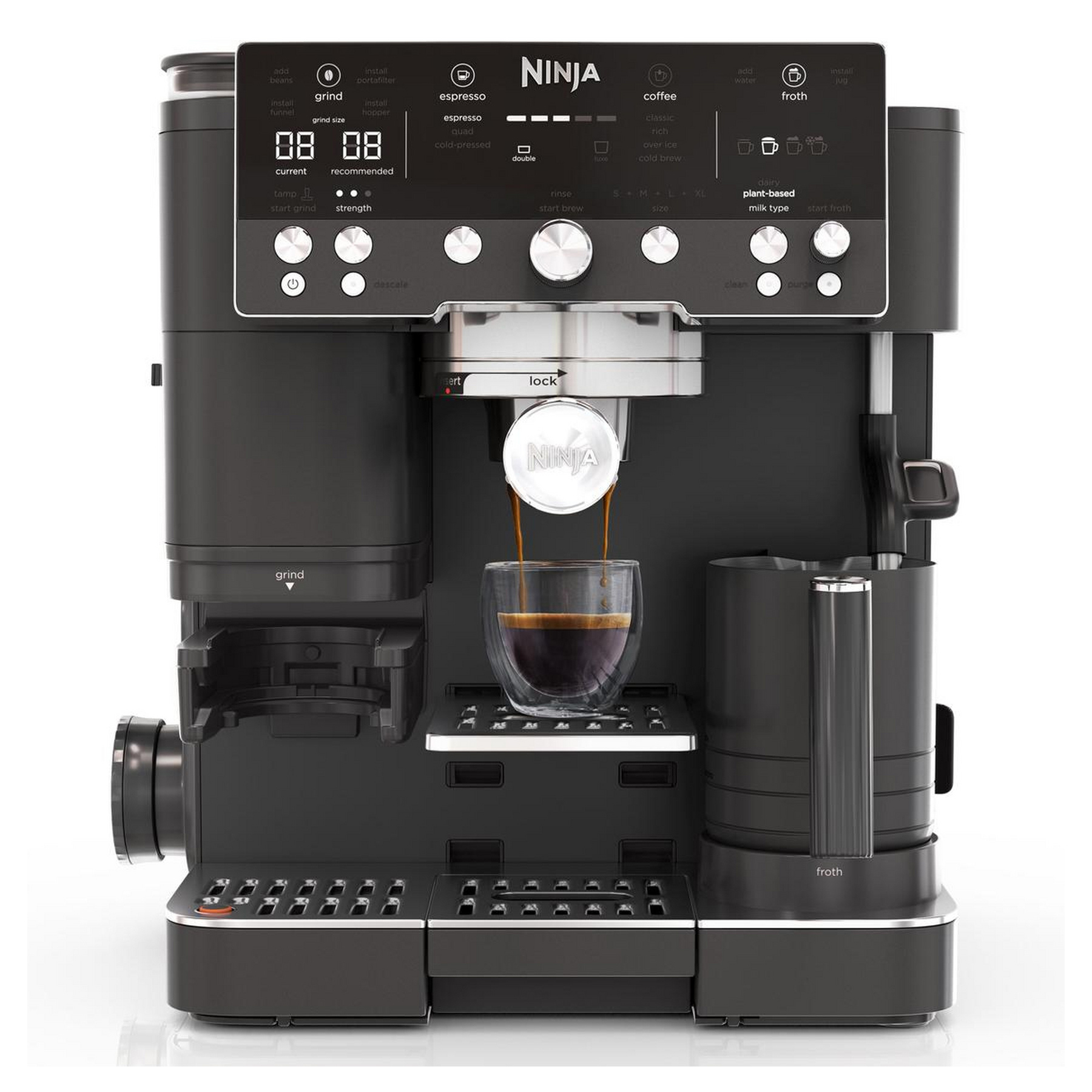 Ninja ES601UKBK Ninja Luxe Caf Premier Espresso Machine in Midnight Bl