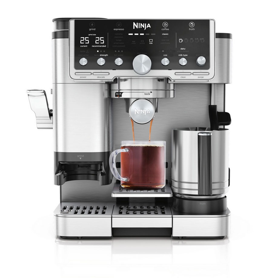Ninja ES701UK Luxe Caf Pro Series Espresso Machine in Black Stainless