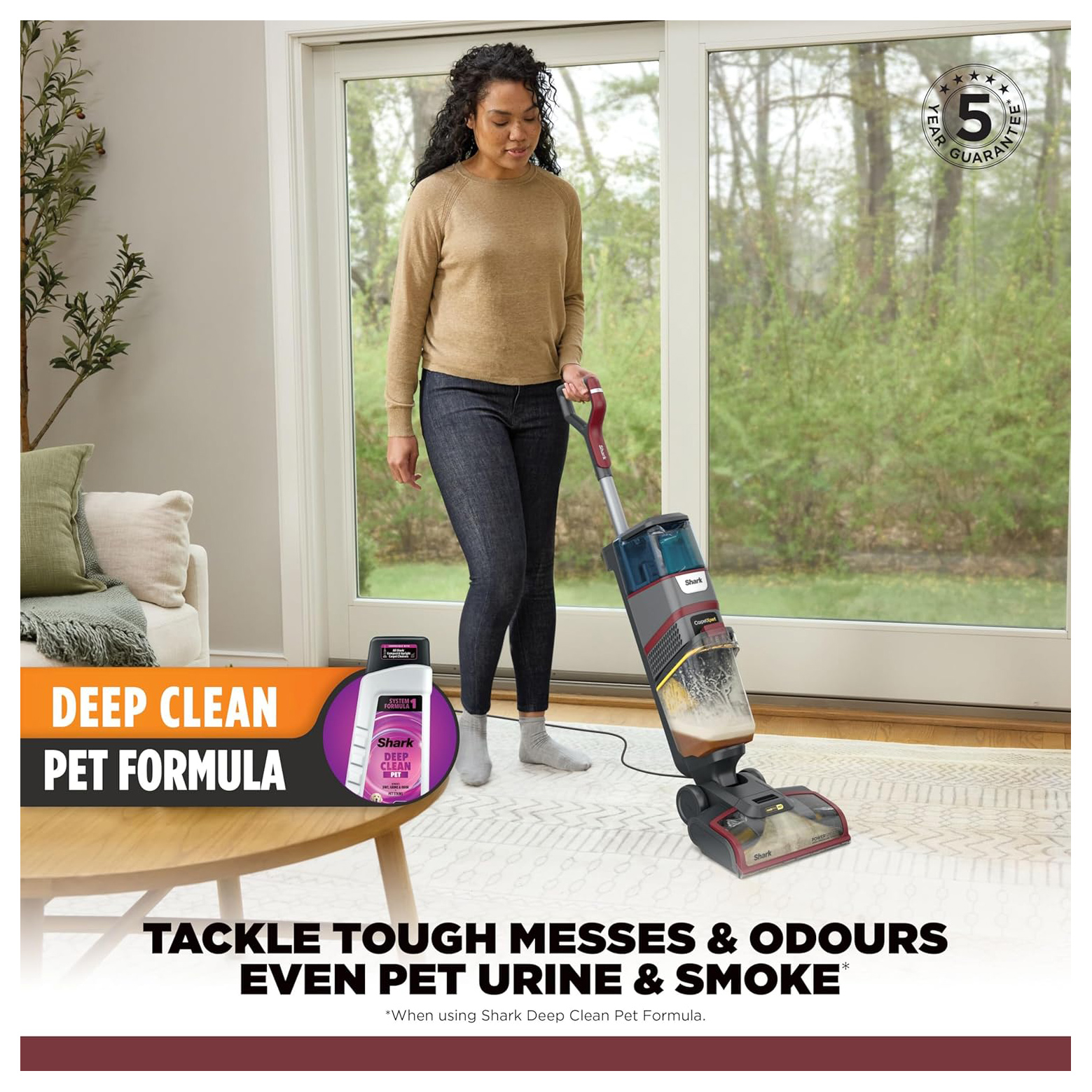 Shark EX220UK CarpetXpert HairPro Pet Deep Carpet Cleaner in Grey Burg, photo 3