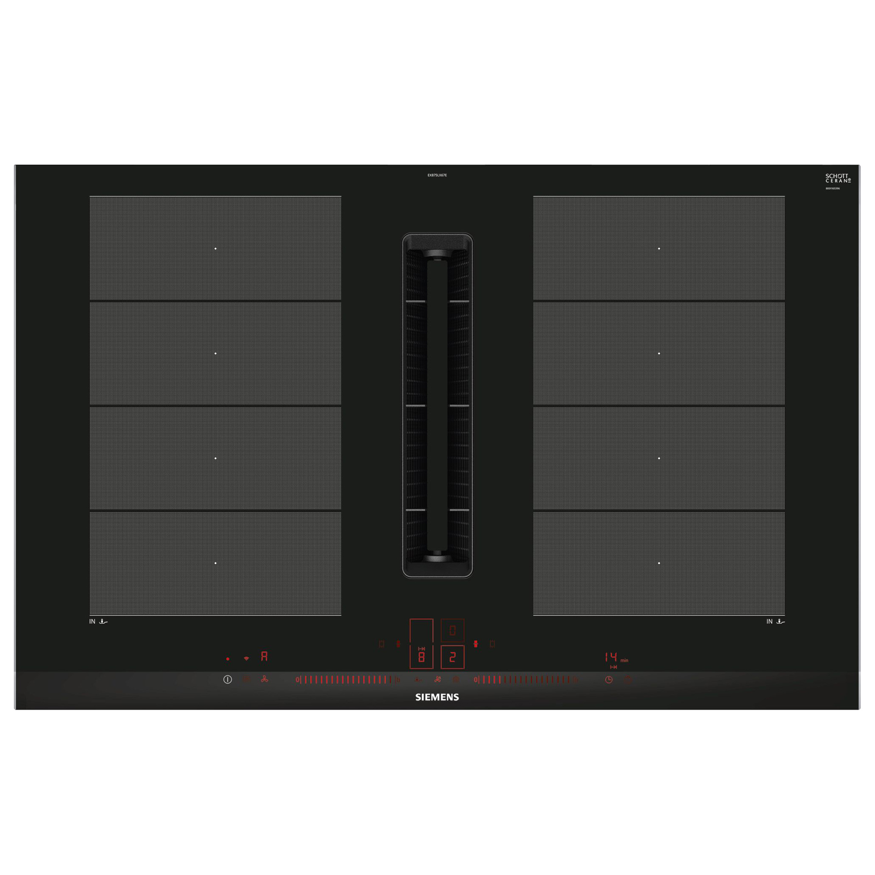 Siemens EX875LX67E iQ700 80cm Built In Flex Induction Hob with Integra