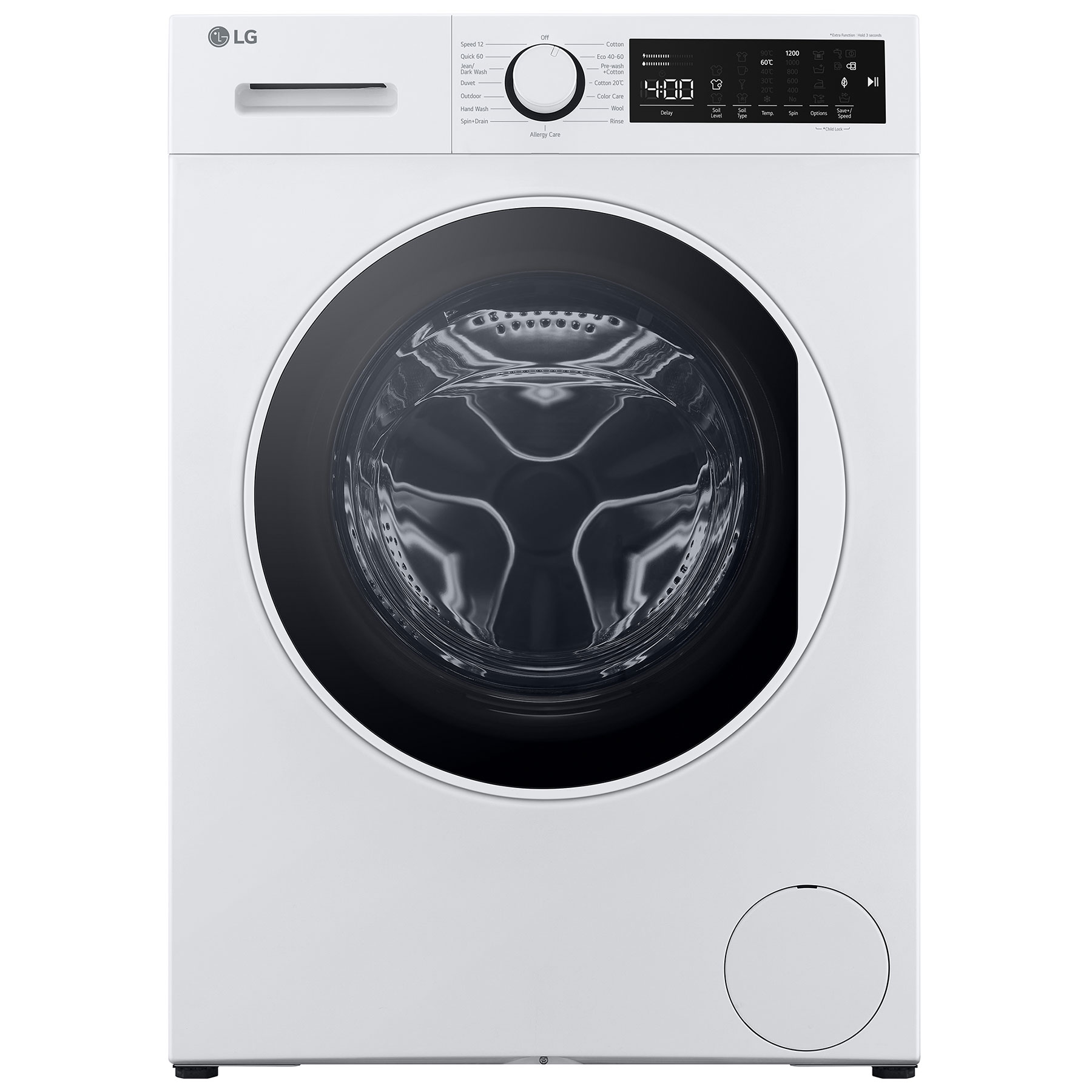 Image of LG F2T208WSE Washing Machine in White 1200rpm 8kg B Rated