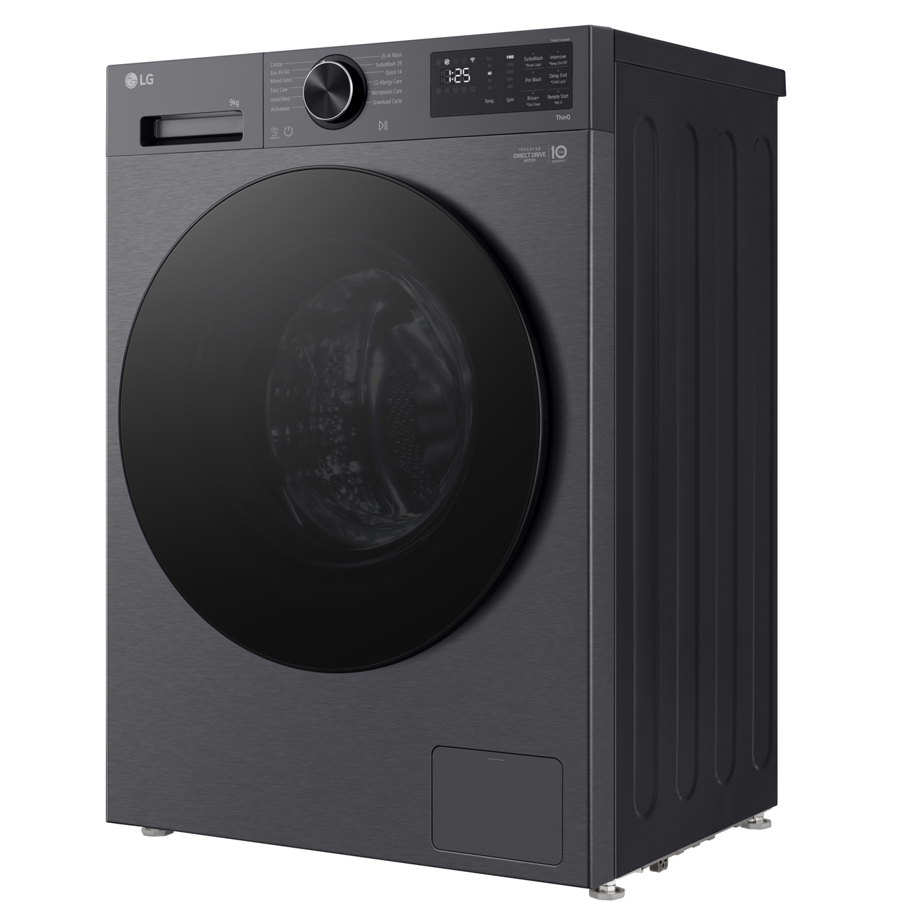 LG F2X50S9TBB 9kg 1200 Spin Washing Machine in Matte Black A Rated Cou, photo 3