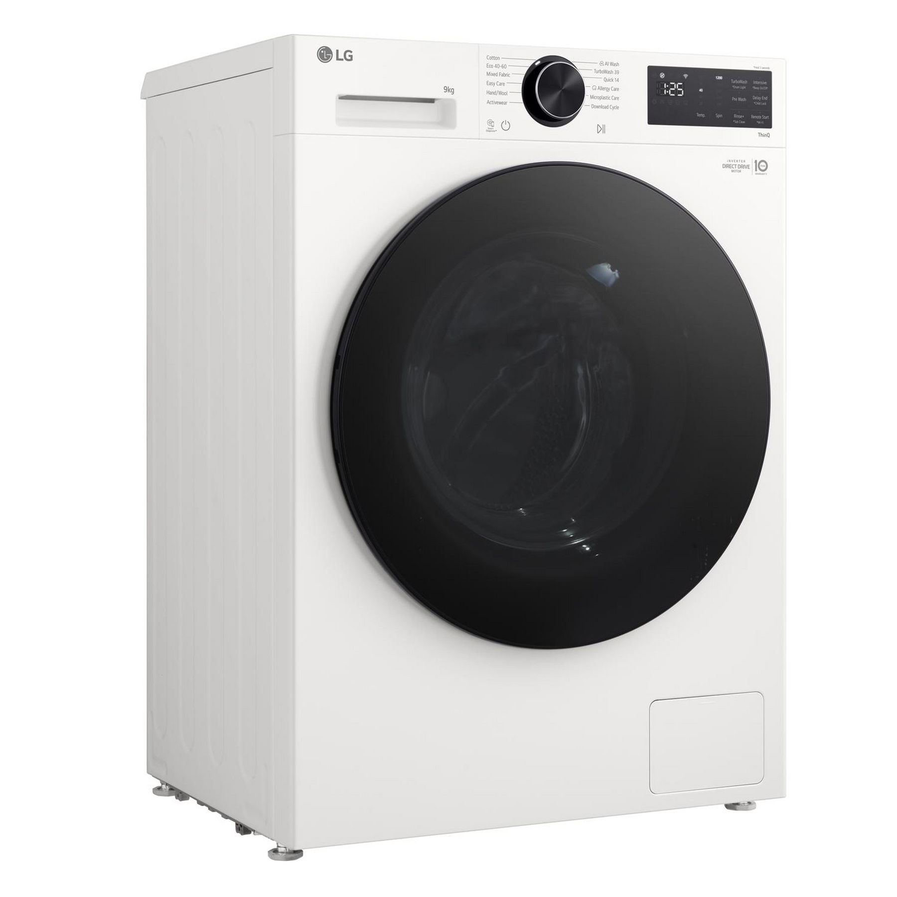 LG F2X50S9TWB 9kg 1200 Spin Washing Machine in White A Rated Counter D, photo 2