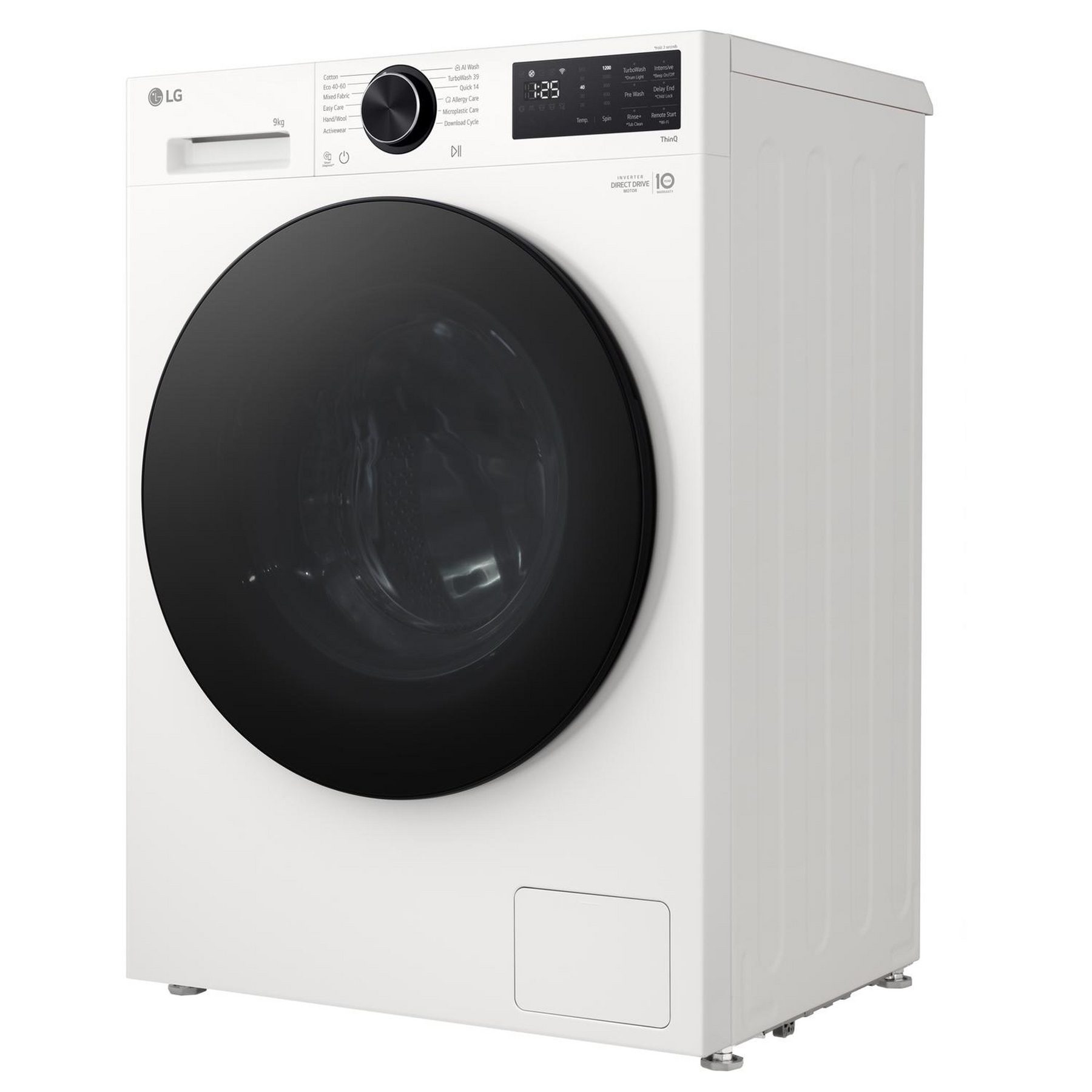 LG F2X50S9TWB 9kg 1200 Spin Washing Machine in White A Rated Counter D, photo 3