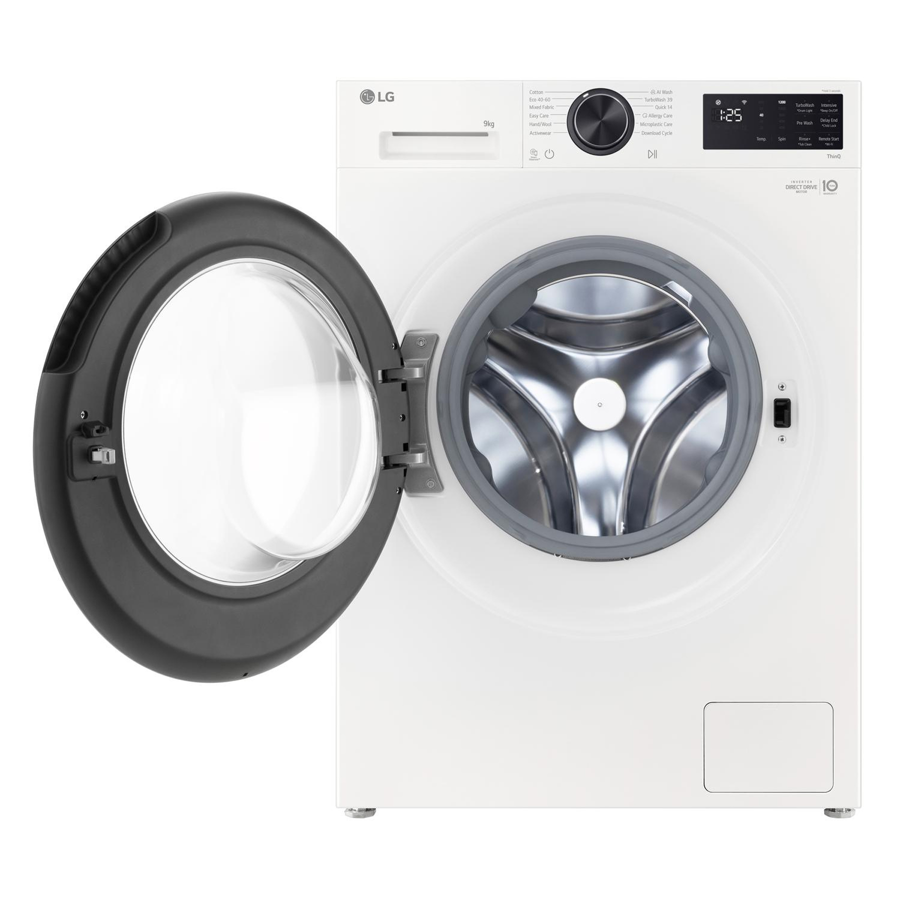 LG F2X50S9TWB 9kg 1200 Spin Washing Machine in White A Rated Counter D, photo 5