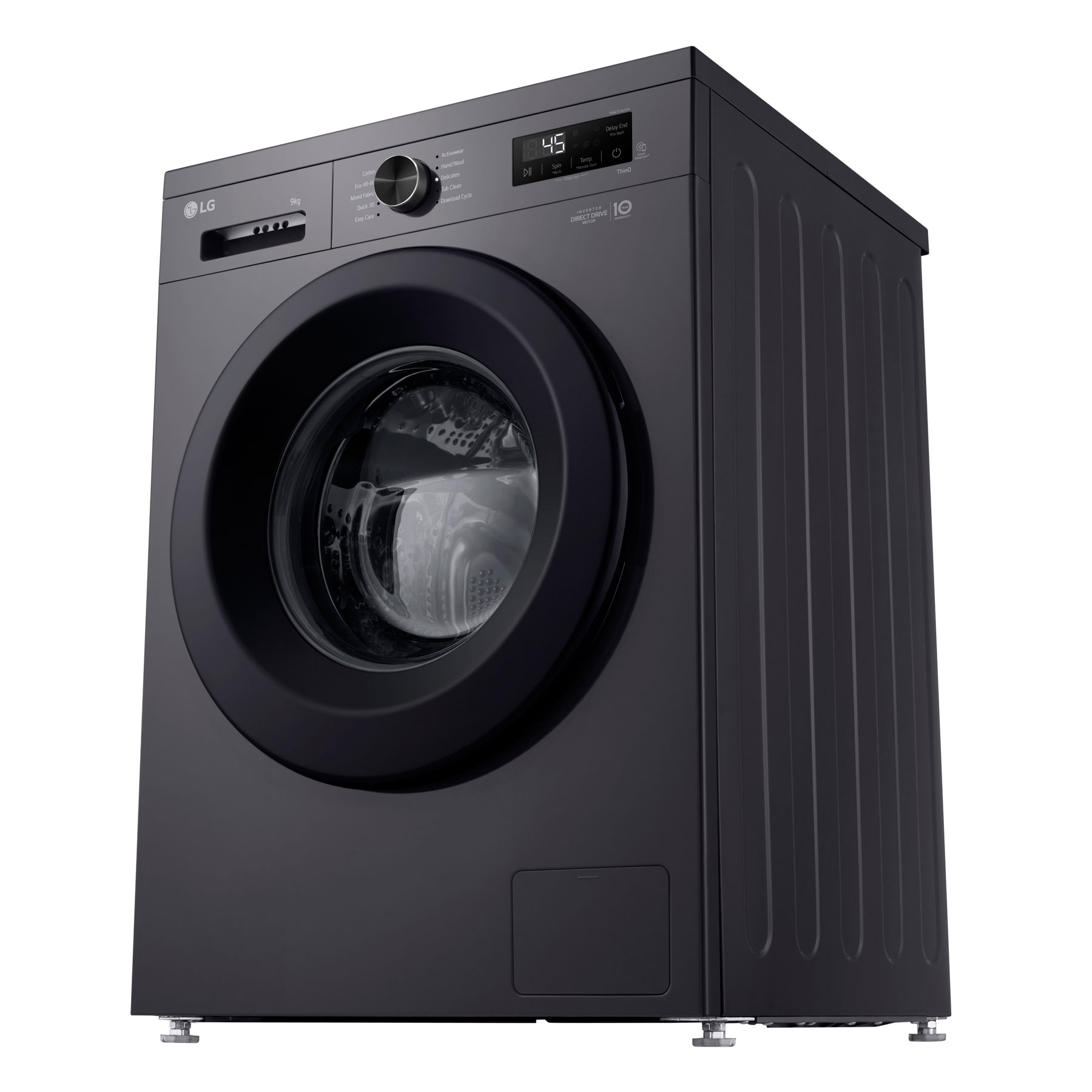 LG F4X1009NMK 9kg 1400 Spin Washing Machine in Middle Black A Rated 6, photo 4