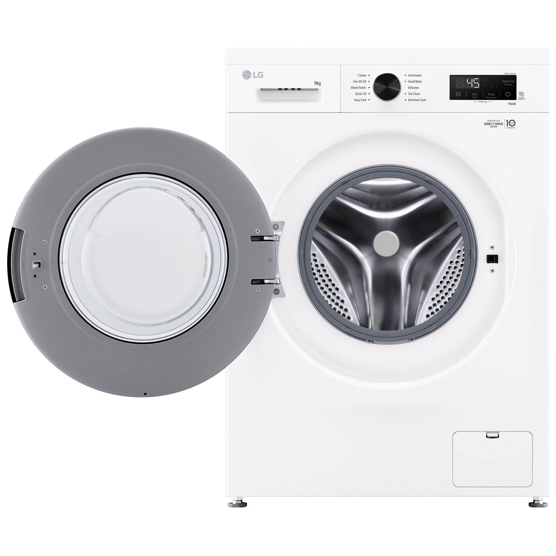9kg 1400 Spin Washing Machine - White