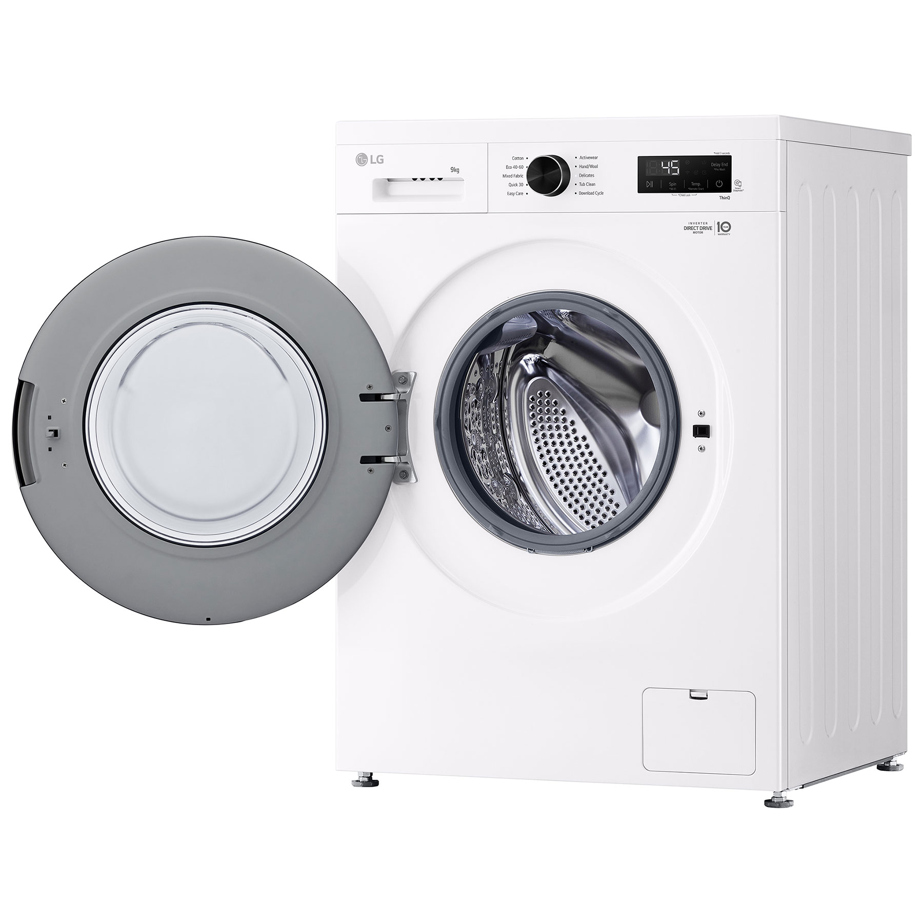 LG F4X1009NWK 9kg 1400 Spin Washing Machine in White A Rated 6 Motion, photo 4