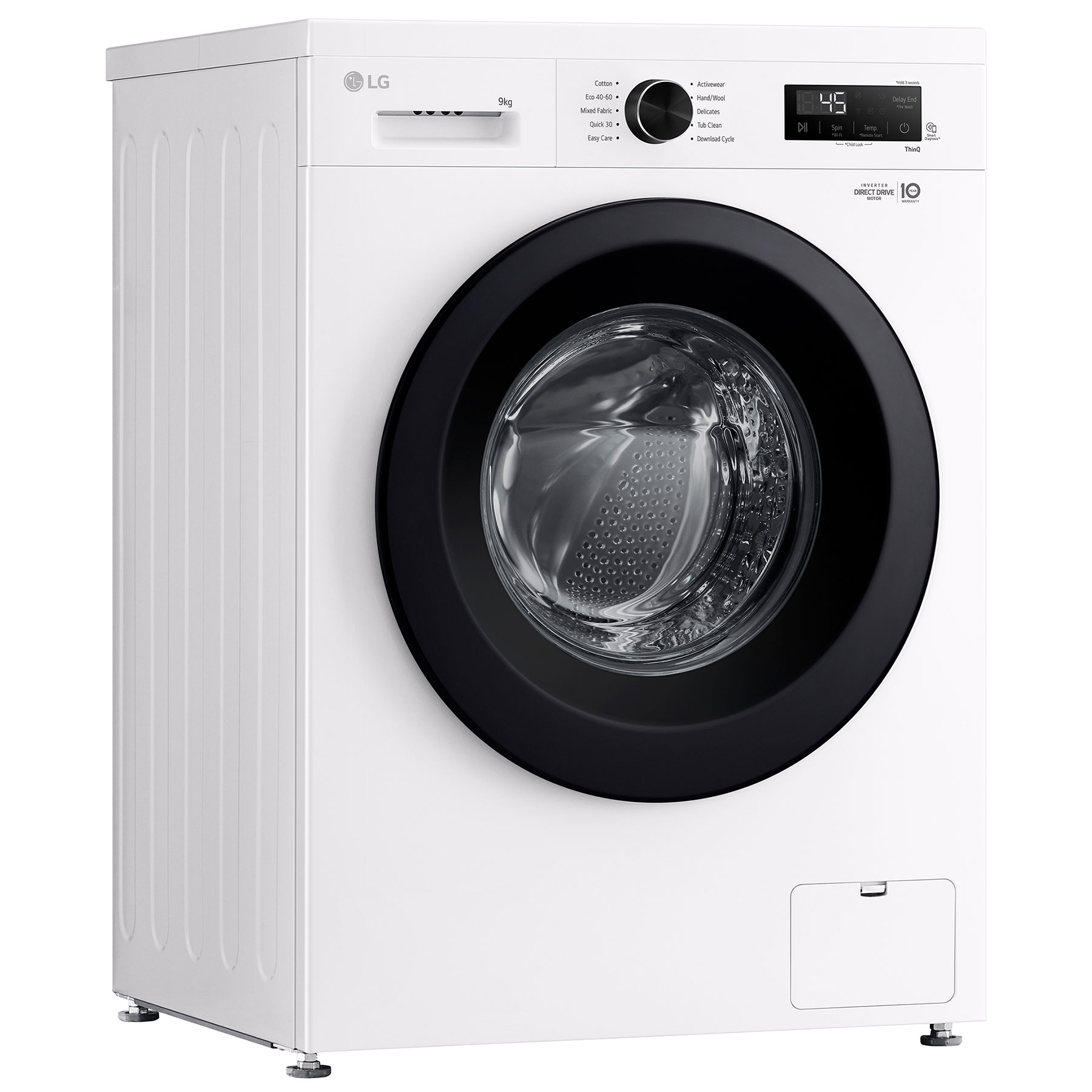 LG F4X1009NWK 9kg 1400 Spin Washing Machine in White A Rated 6 Motion, photo 5