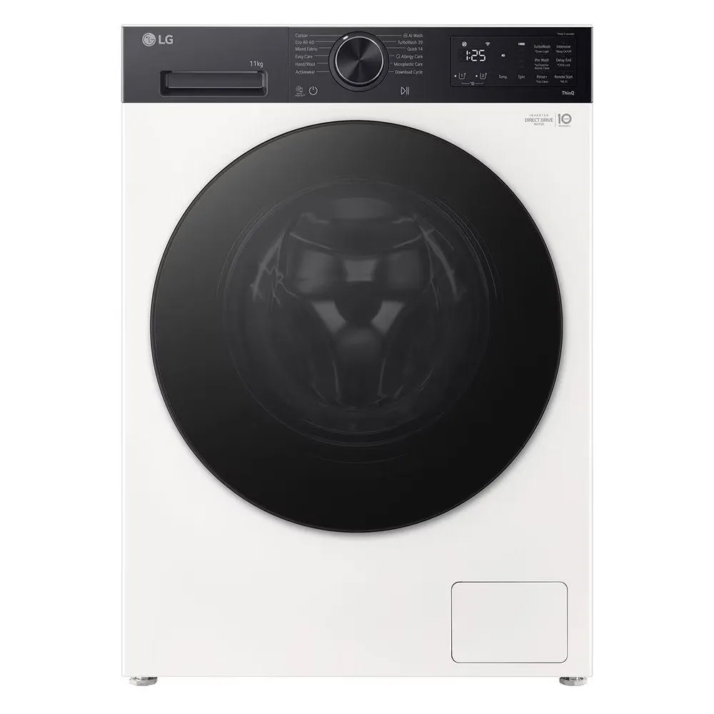 LG F4X5511THB 11kg 1400 Spin Washing Machine in Matte White A Rated AI