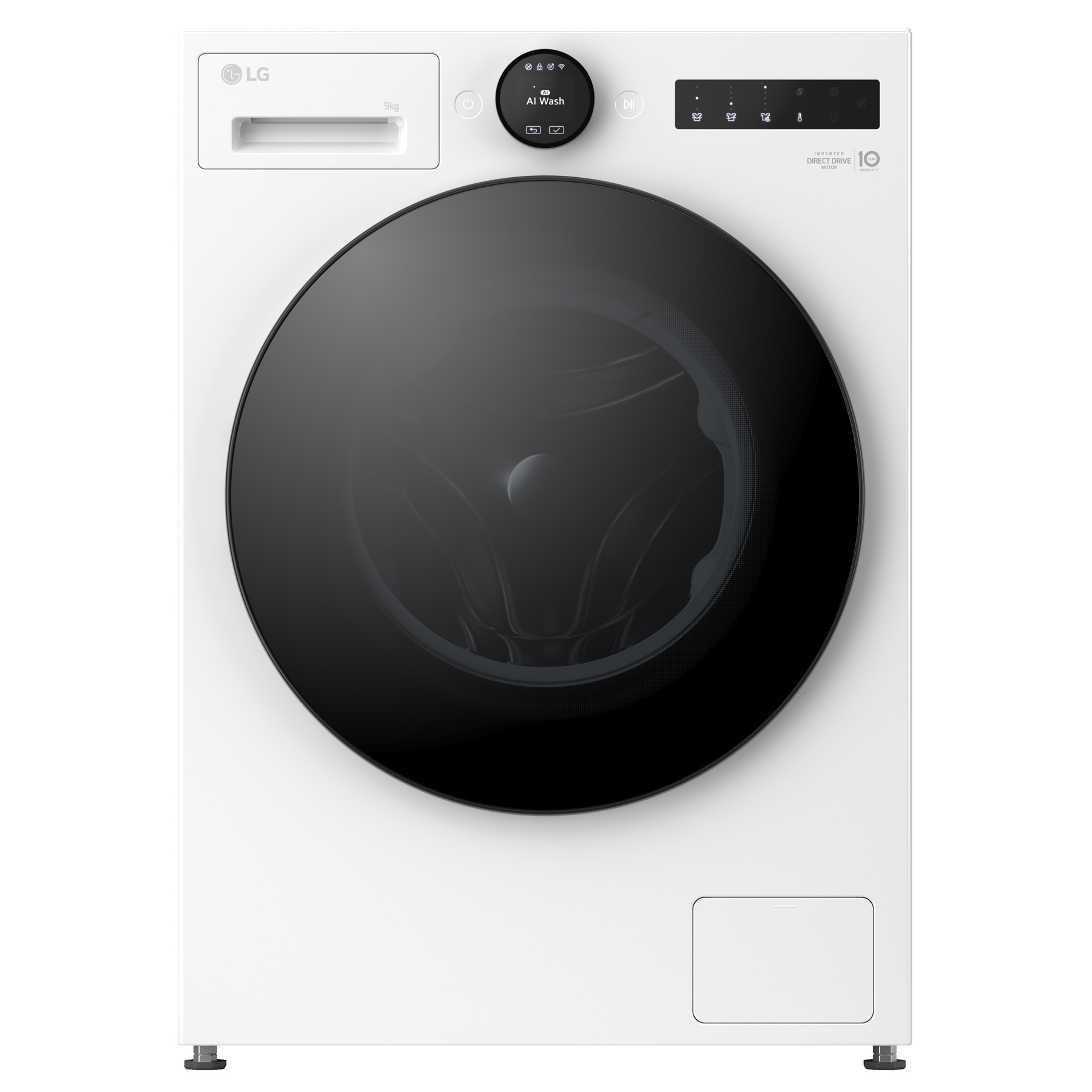 LG F4X7009TWB 9kg 1400 Spin Washing Machine in Glossy White A Rated Th