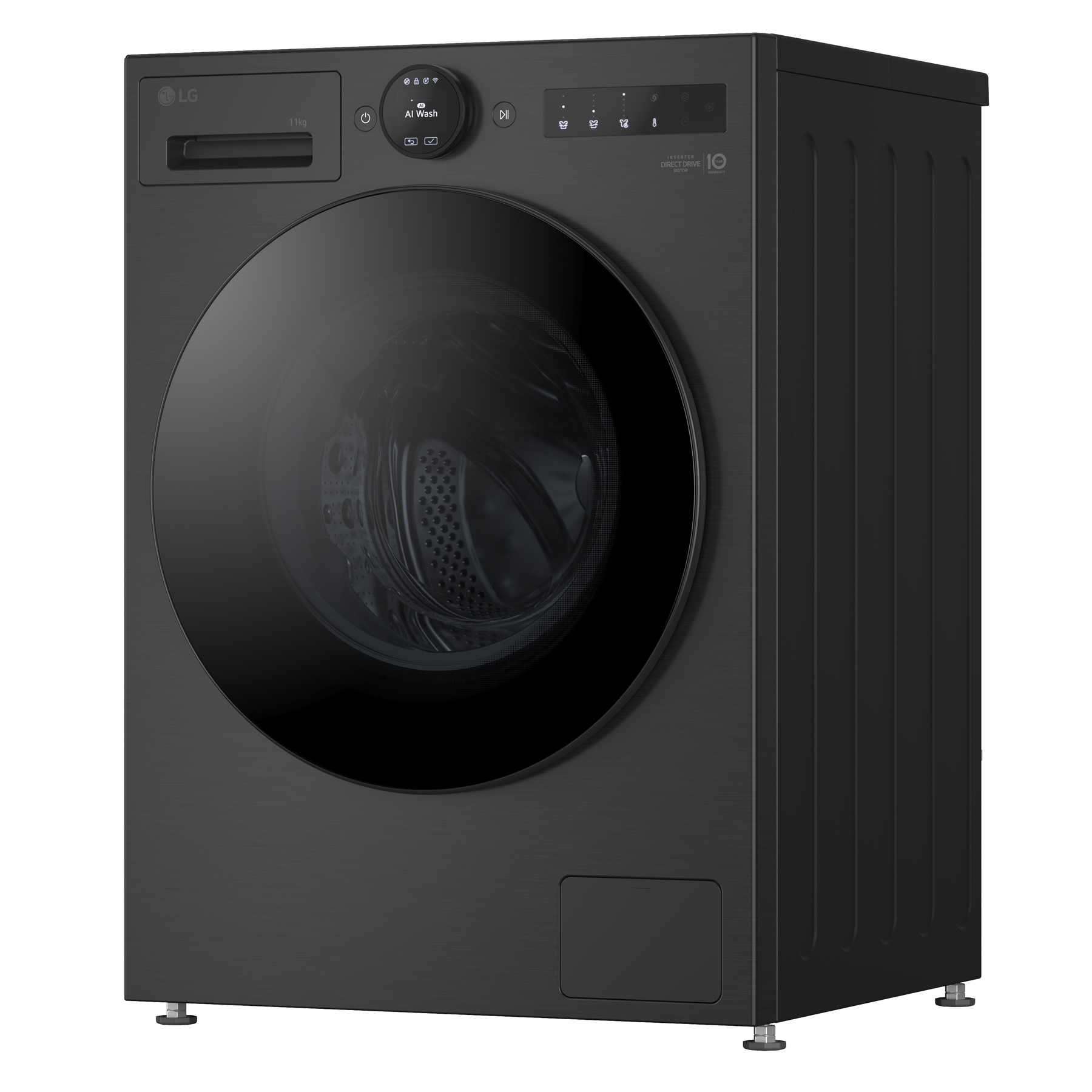 LG Series 7 AI Direct Drive F4X7011TBB 11 kg 1400 Spin Washing Machine Matte Black - A Rated, photo 2