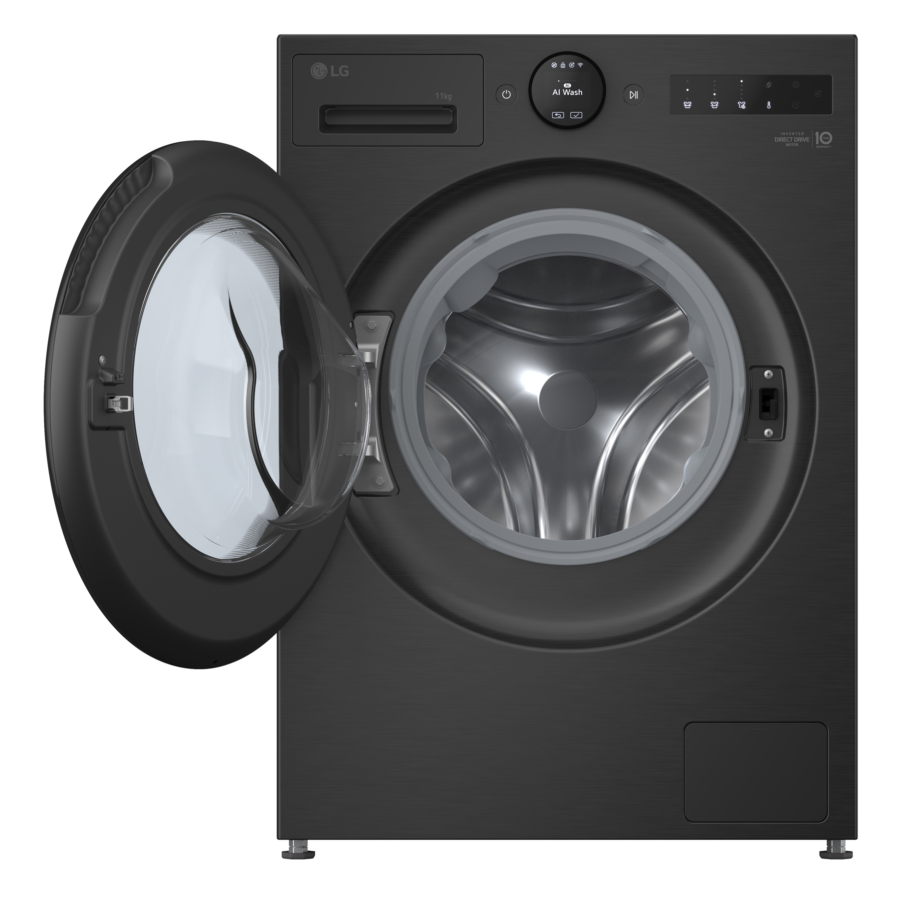 LG Series 7 AI Direct Drive F4X7011TBB 11 kg 1400 Spin Washing Machine Matte Black - A Rated, photo 3