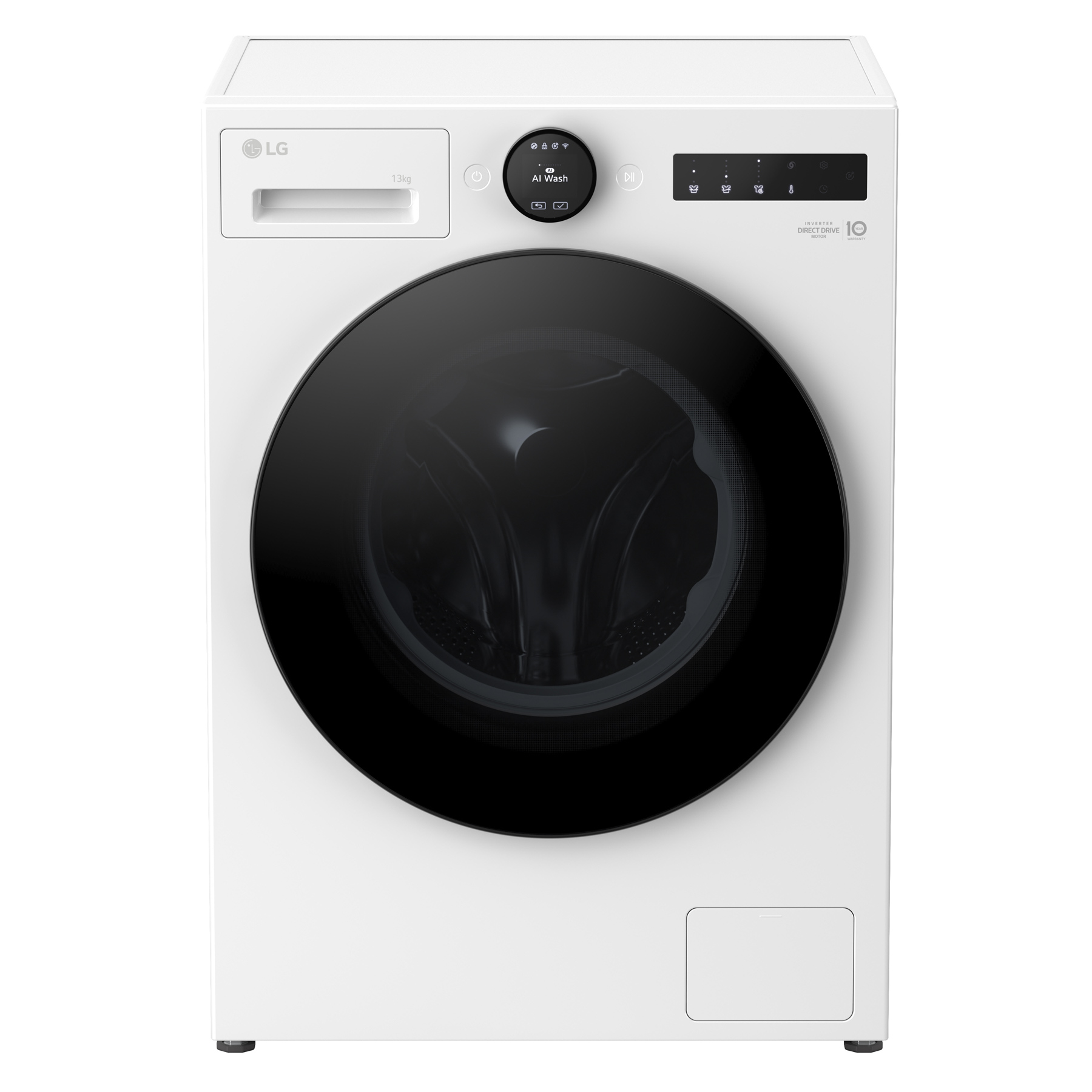 LG F4X7013TWB 13kg 1400 Spin Washing Machine in Essence White A Rated