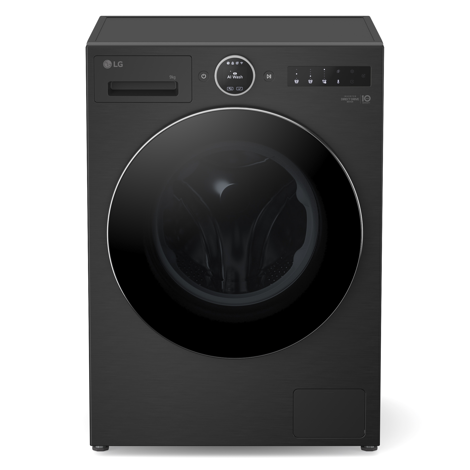 LG F4X9009TBC 9kg 1400 Spin Washing Machine in Matte Black A Rated Thi, photo 4