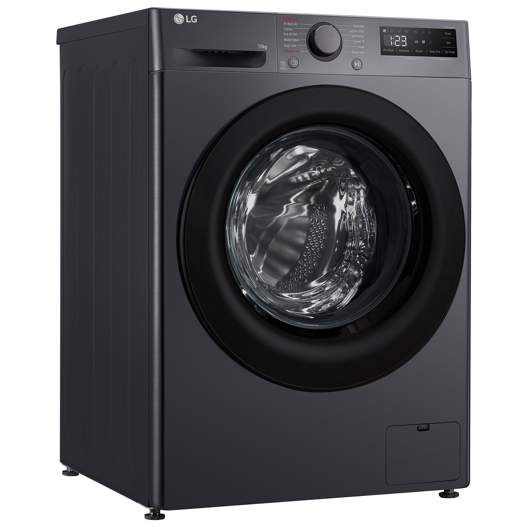 LG F4Y510GBLN1 10kg 1400 Spin Washing Machine in Slate Grey A Rated AI, photo 5