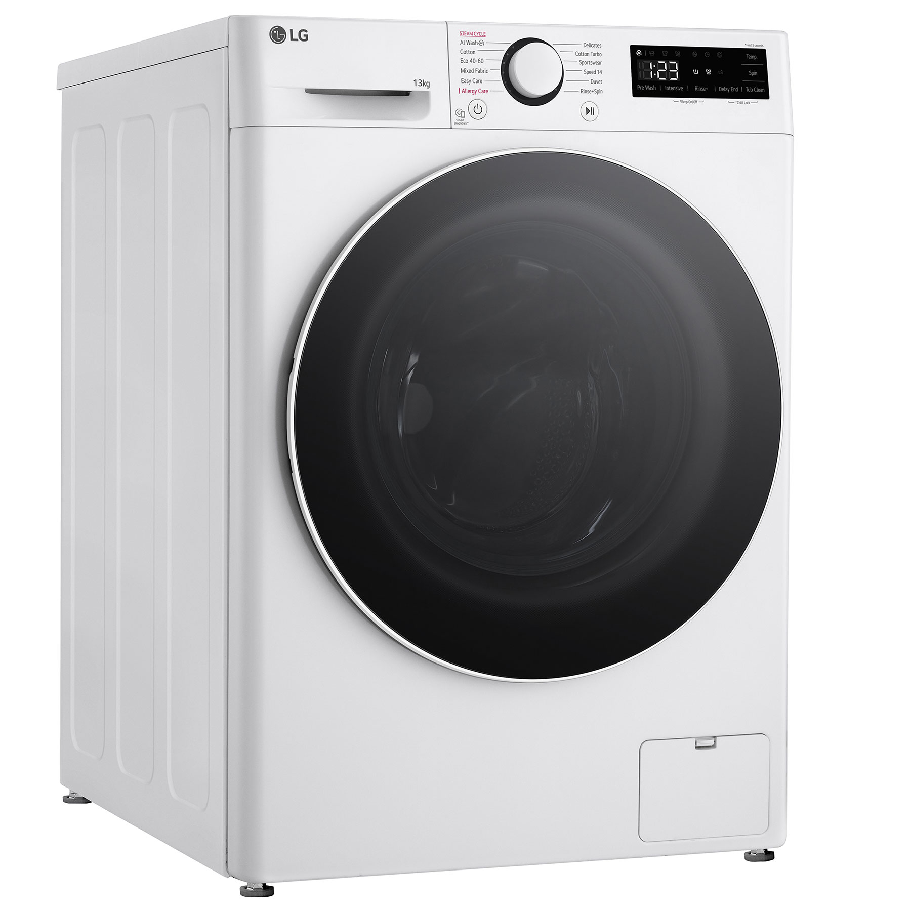 LG F4Y513WWLN1 13kg 1400 Spin Washing Machine in White A Rated AI Dire, photo 5